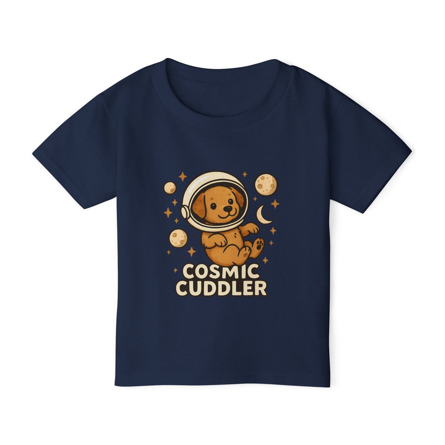 Cosmic Cuddler Toddler T-shirt | Cute Baby Tee, Toddler Space Shirt, Dog Lover Gift, Kids Astronaut Tee, Birthday Outfit