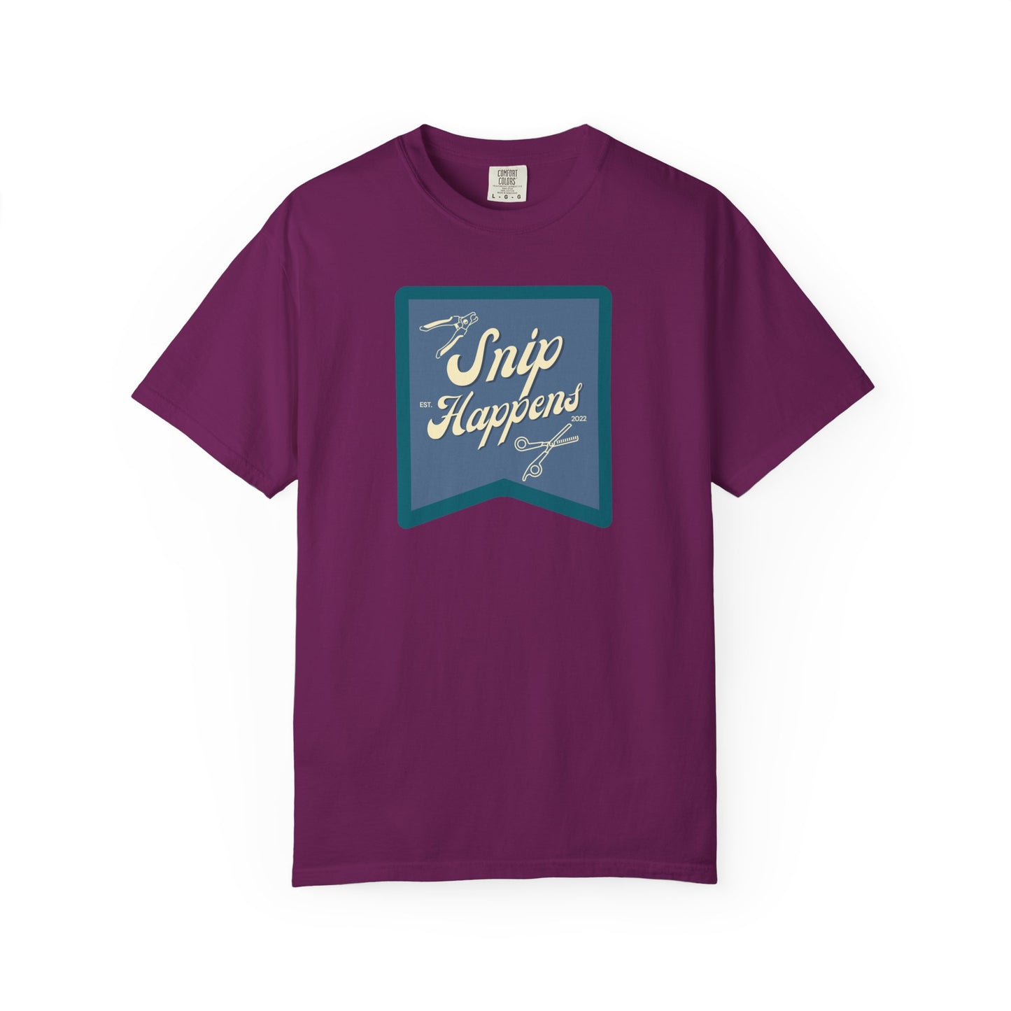 Snip Happens Unisex Garment-Dyed T-Shirt - Fun & Casual Apparel for Stitching Lovers