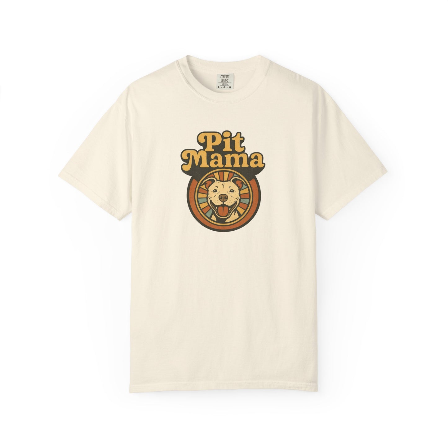Pit Mama Unisex Garment-Dyed T-shirt | Perfect for Dog Lovers, Animal Advocates, Casual Wear, Mother's Day Gift, Pet Enthusiasts