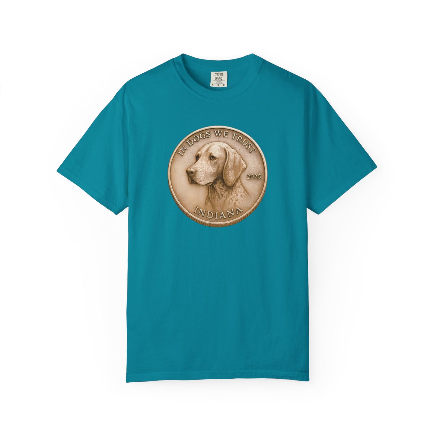 Indiana State Coin T-Shirt Collection - Proud Dog Breed Illustrations