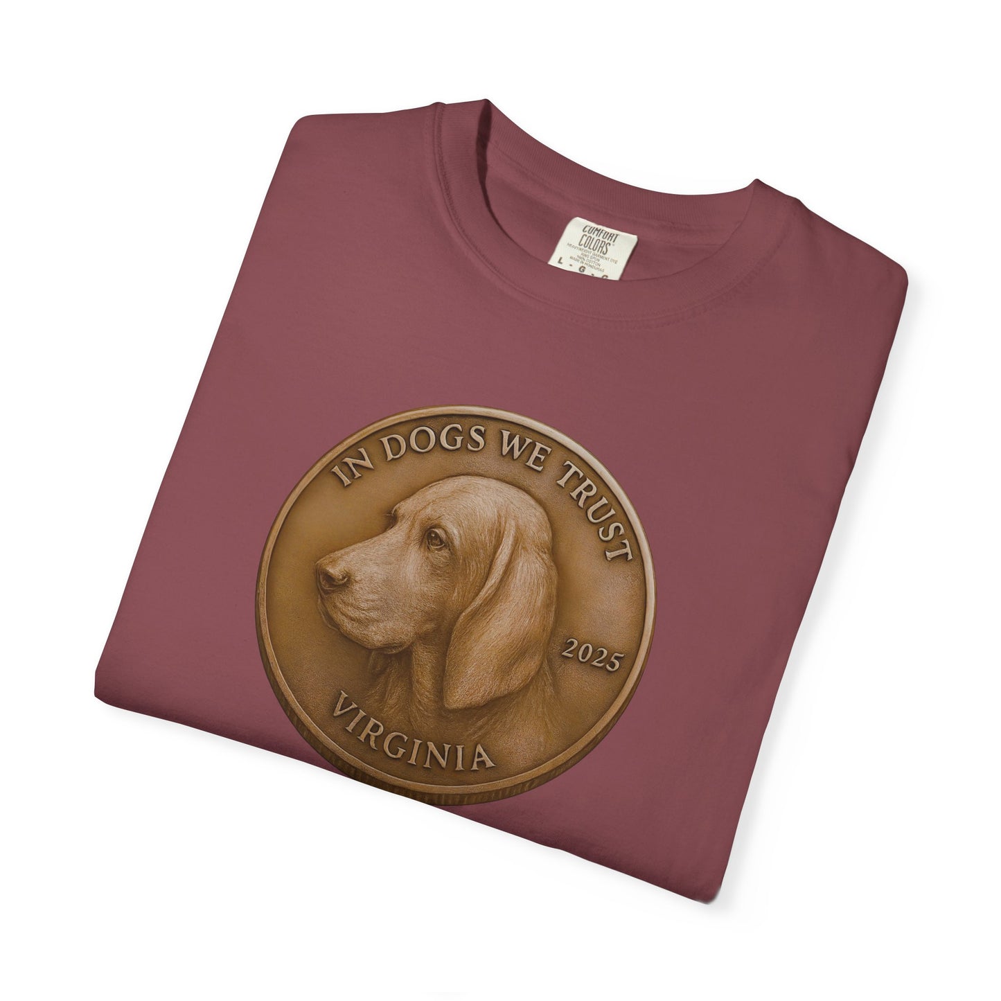 Virginia State Coin T-Shirt Collection - Proud Dog Breed Illustrations