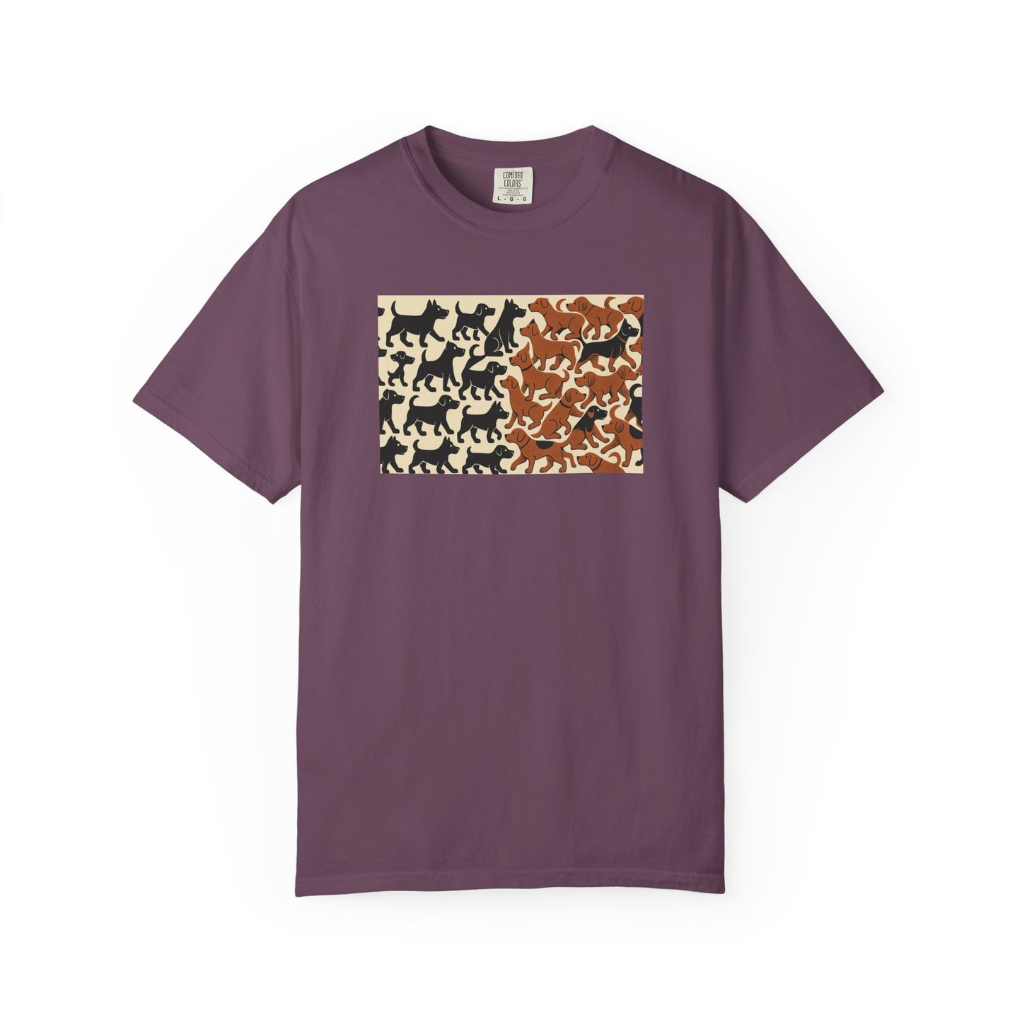 Vintage Dog Print Unisex T-Shirt - Casual Wear for Animal Lovers