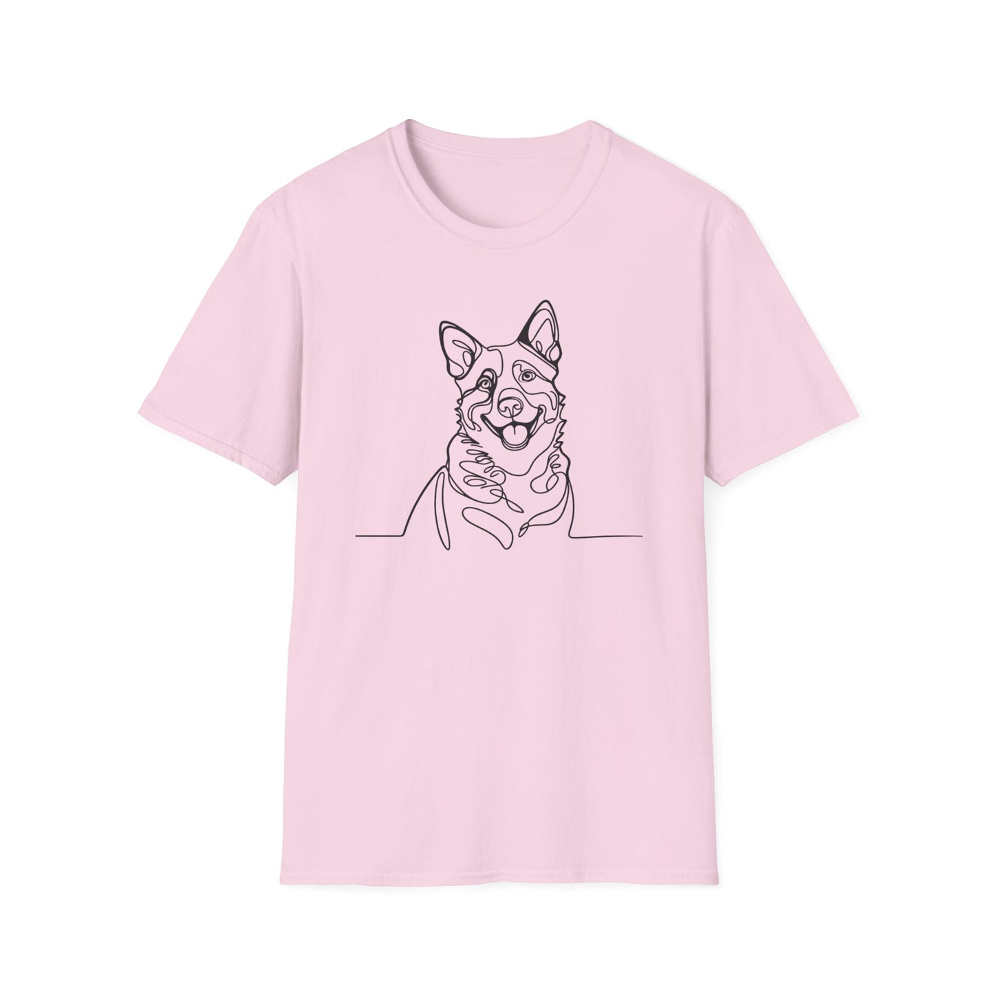 🖤 True Grit – Blue Heeler Line Art Tee
