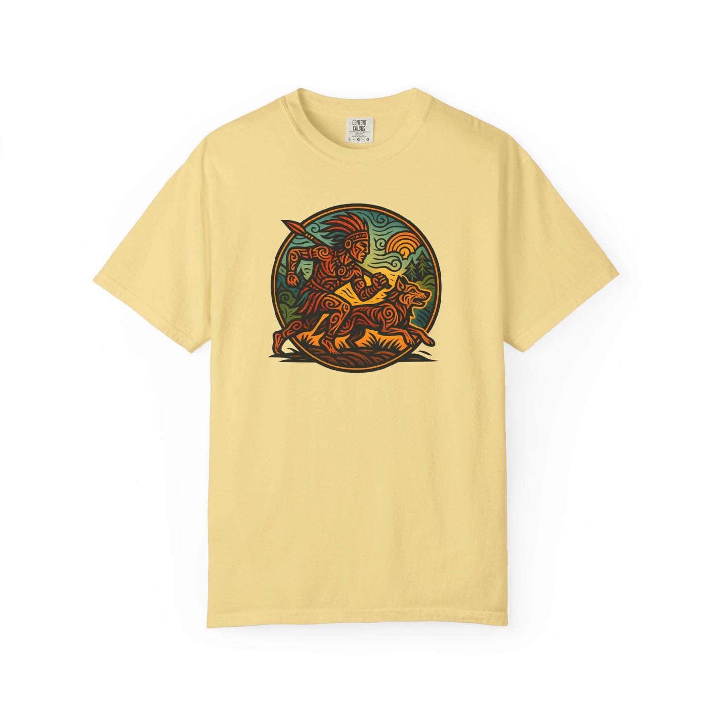 Vintage-Inspired Garment-Dyed T-Shirt, Artistic Tee for Nature Lovers, Perfect Gift for Birthdays, Casual Outings, Eco-Friendly Fashion