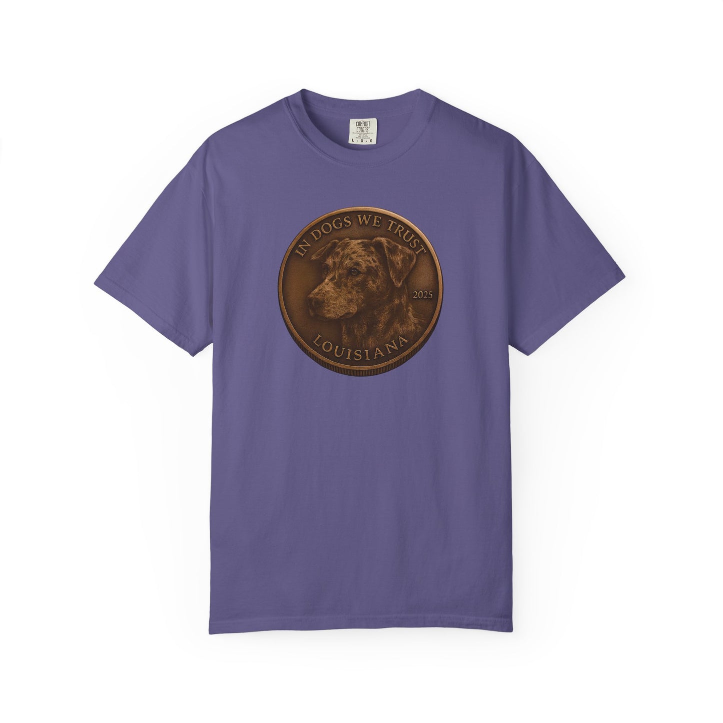 Louisiana State Coin T-Shirt Collection - Proud Dog Breed Illustrations