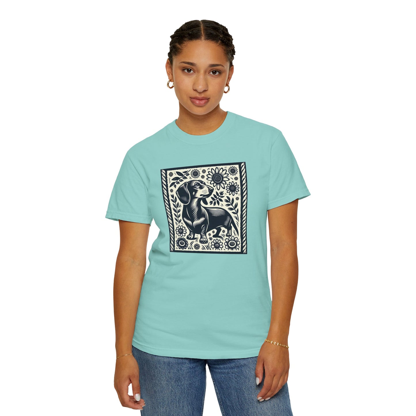 Dachshund Floral Unisex T-Shirt - Perfect for Dog Lovers