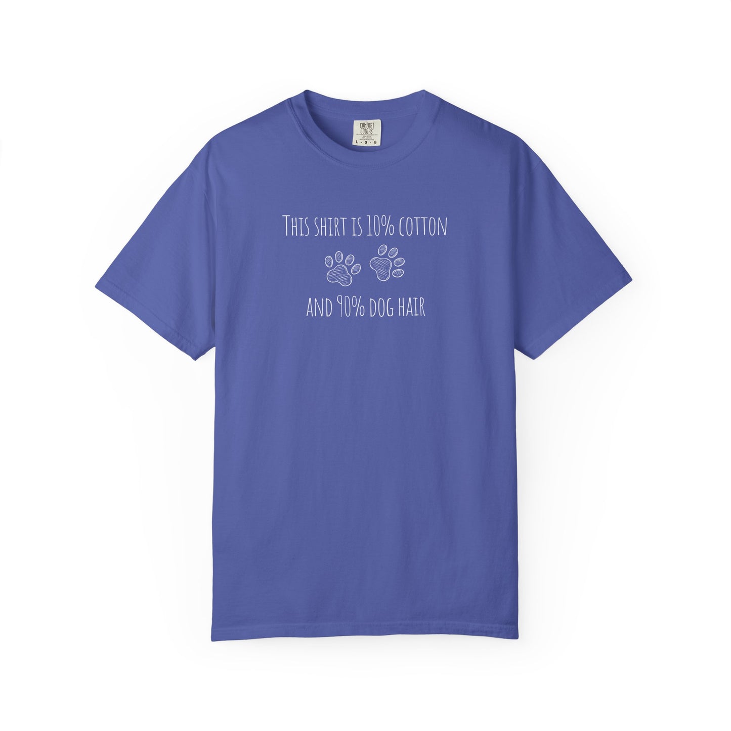 10% cotton 90% dog hair Unisex Garment-Dyed T-shirt - Casual Comfort for Trendsetters
