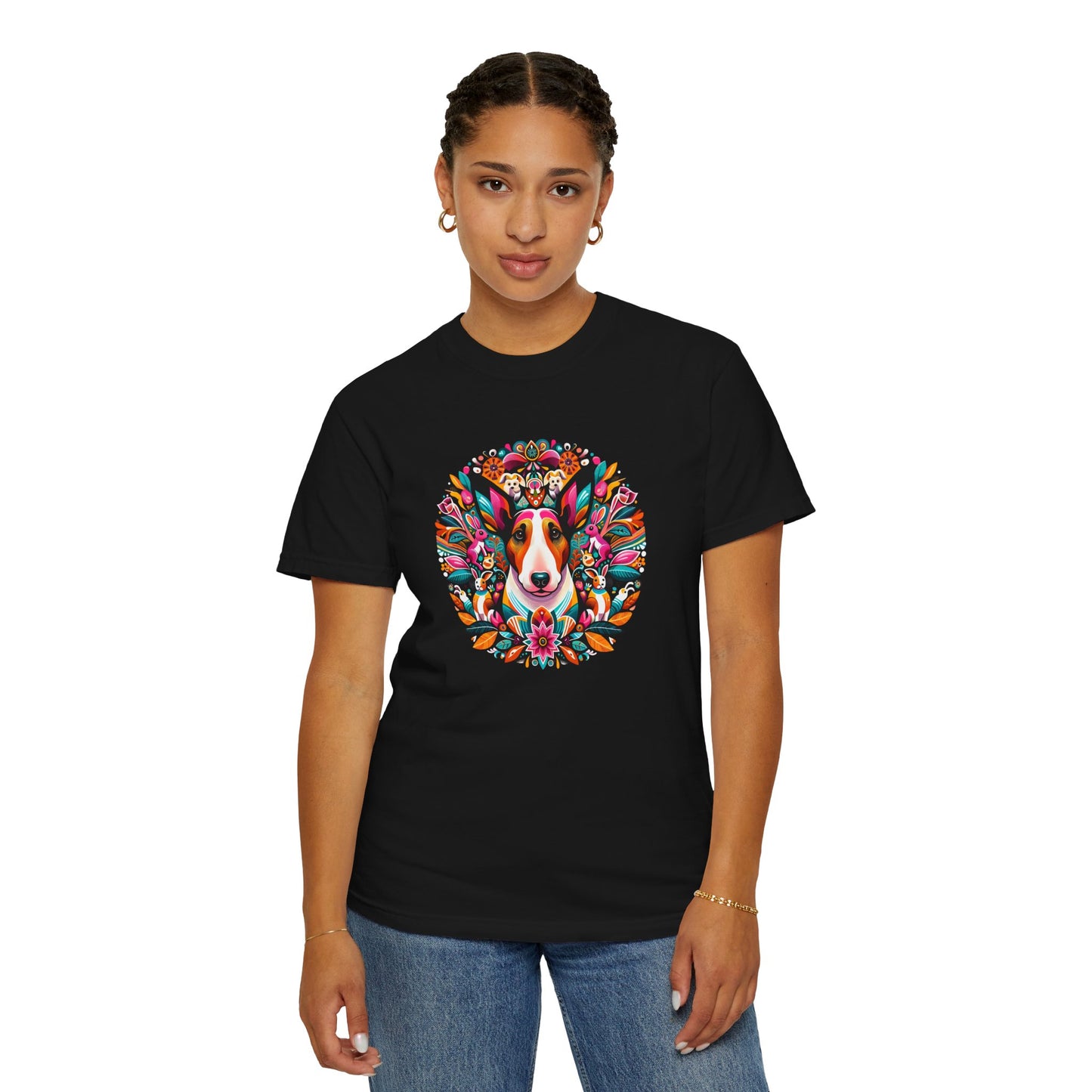 Colorful Dog Lover T-Shirt | Unisex Garment-Dyed Tee