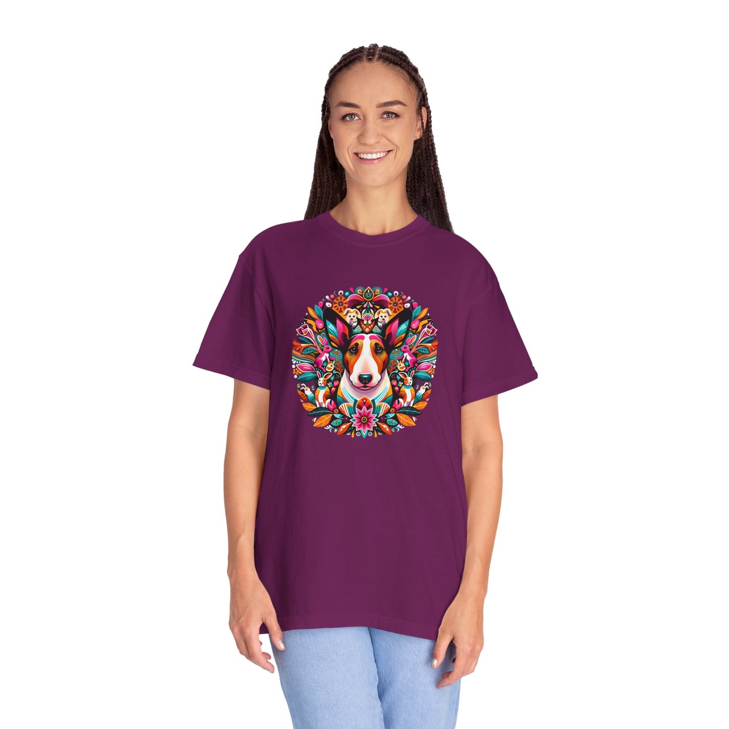 Colorful Dog Lover T-Shirt | Unisex Garment-Dyed Tee
