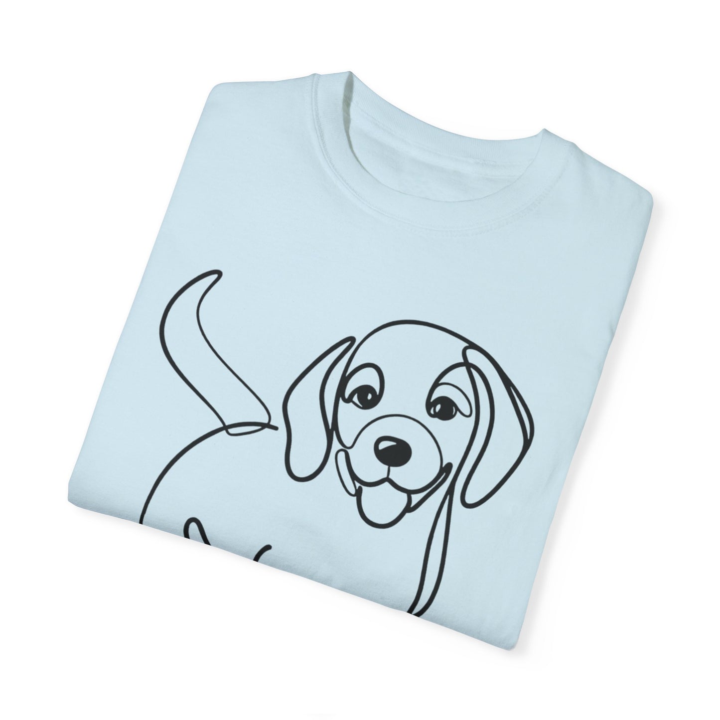 I๐ถ Nose First โ Minimalist Beagle Line Art Tee - Perfect for Dog Lovers