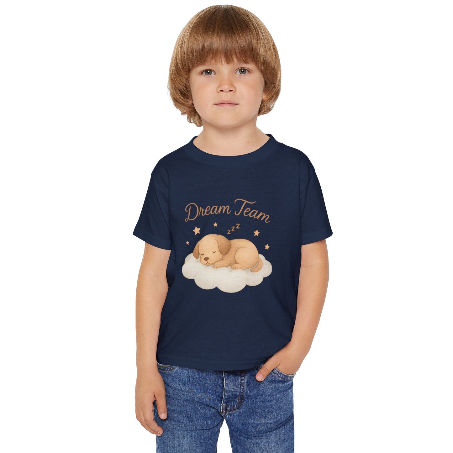 Dream Team Toddler T-Shirt, Cute Kids Tee, Baby Gift, Playtime Outfit, Dog Lovers Shirt, Nursery Decor