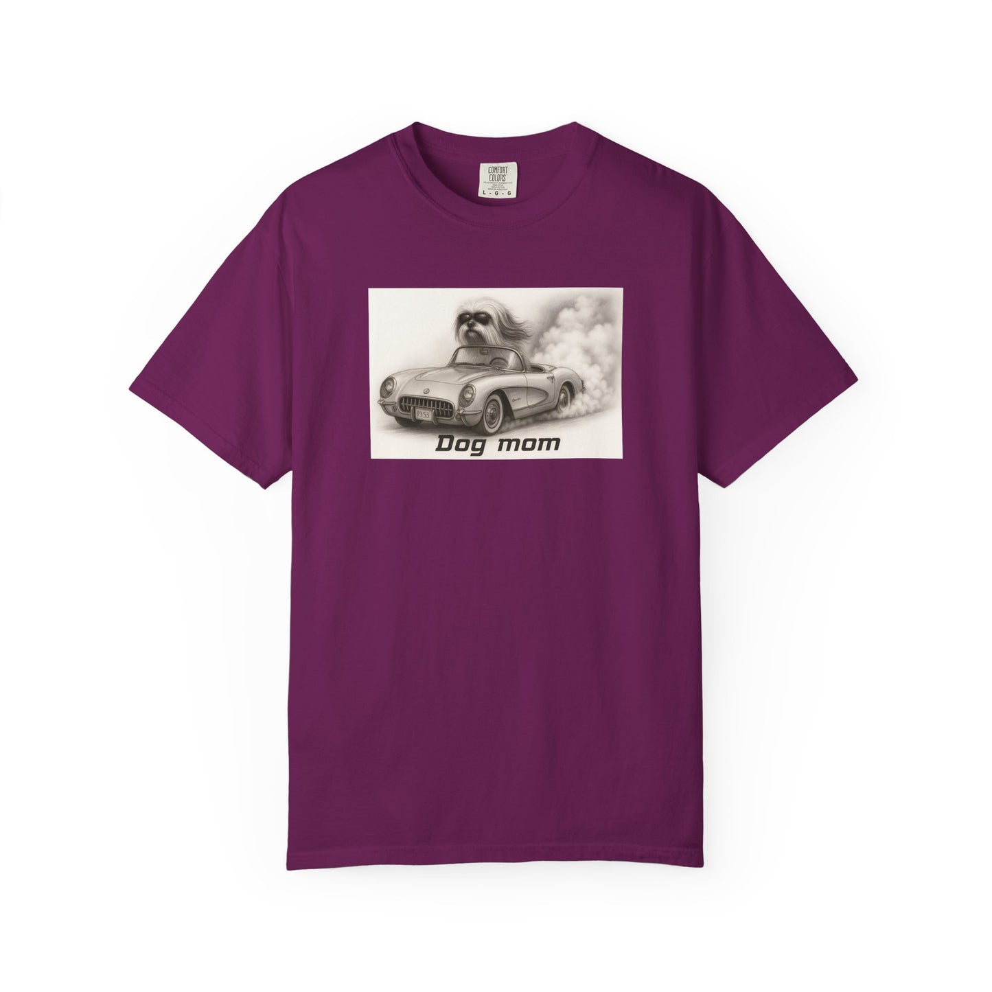Dog Mom - Lhasa Apso- “Cool Dogs in Cool Cars” T-Shirt Collection! 🐶🚗