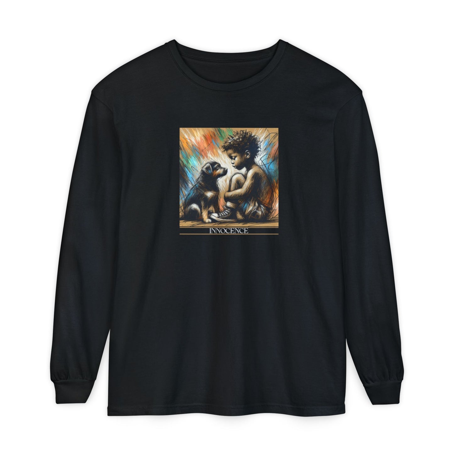 Innocence Graphic Long Sleeve T-Shirt for Kids & Animal Lovers