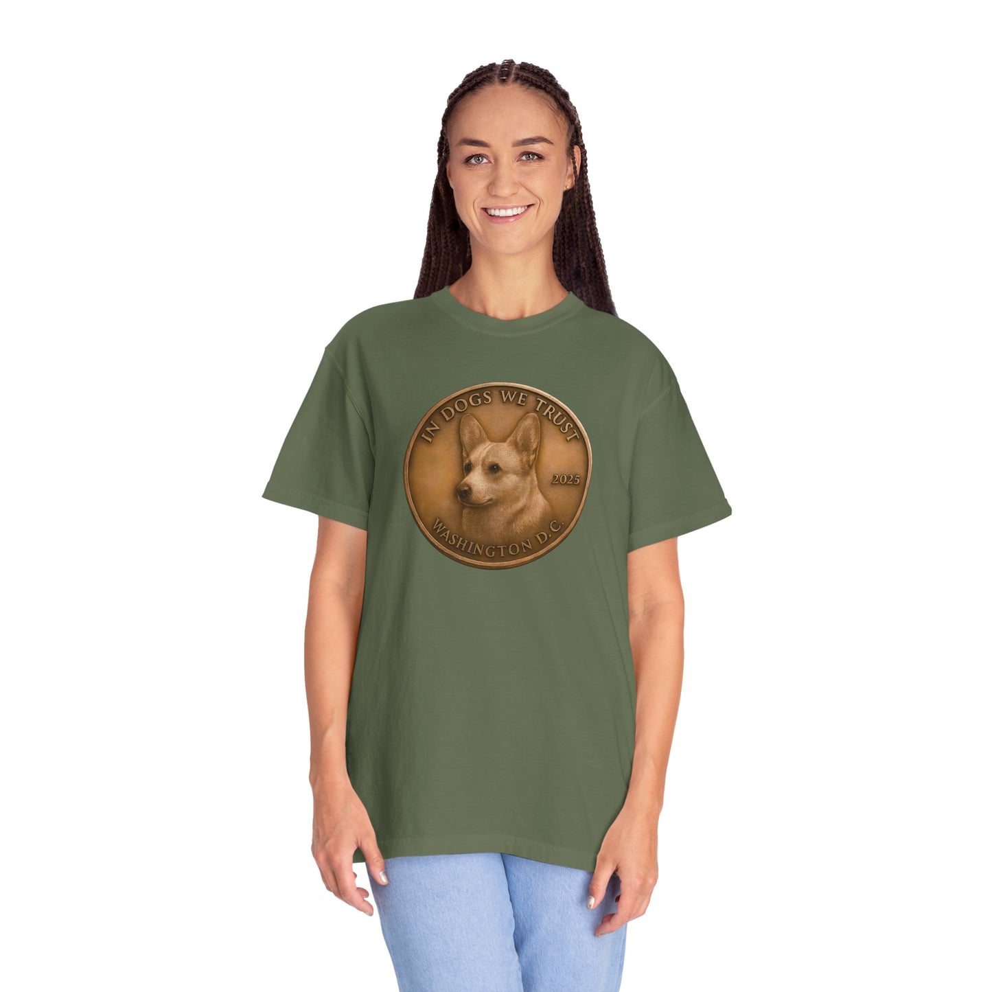 Washington DC State Coin T-Shirt Collection - Proud Dog Breed Illustrations