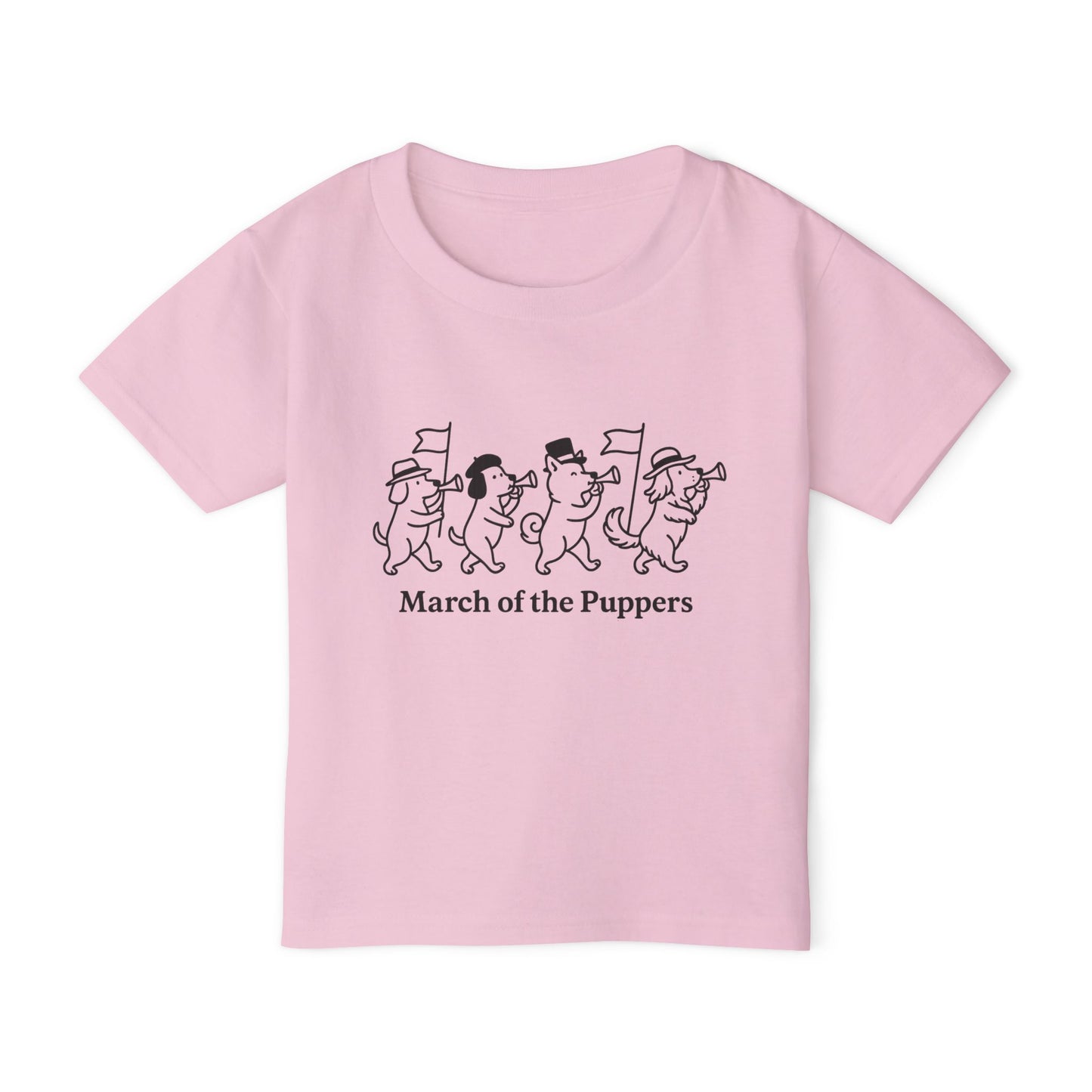 March of the Puppers Toddler T-Shirt, Cute Kids Tee, Animal Parade Shirt, Fun Birthday Gift, Playful Outfit for Toddlers