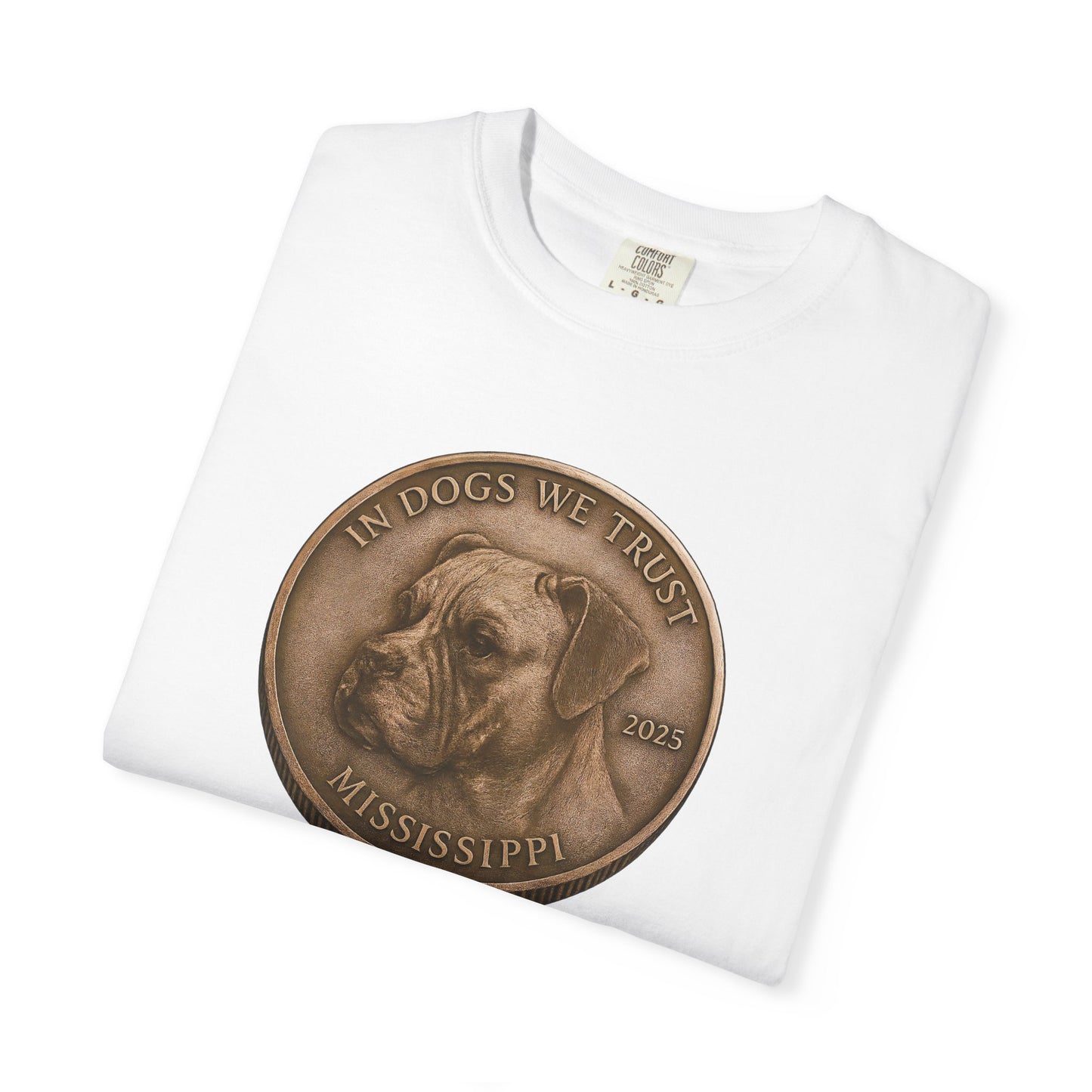 Mississippi DC State Coin T-Shirt Collection - Proud Dog Breed Illustrations