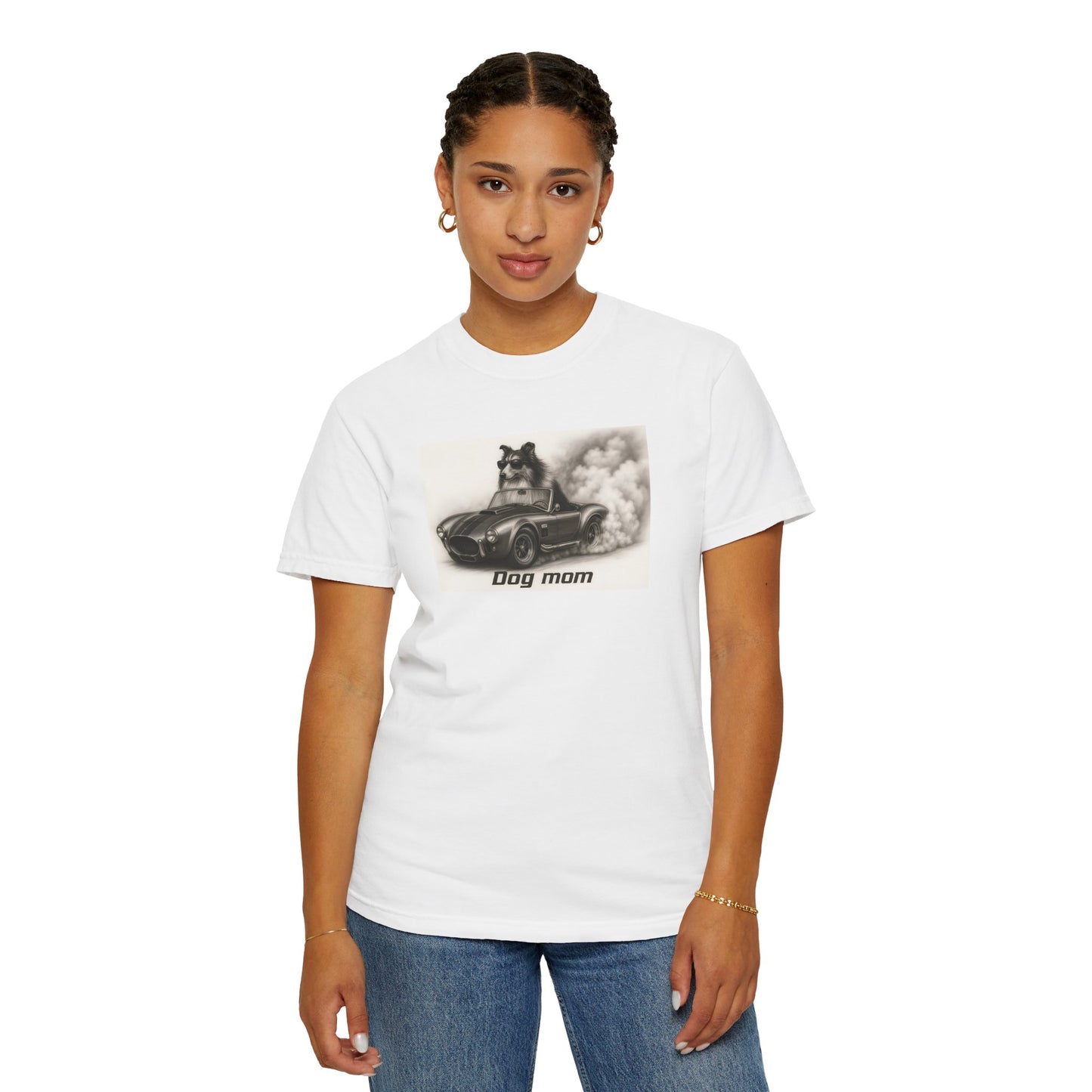 Dog Mom - Collie - “Cool Dogs in Cool Cars” T-Shirt Collection! 🐶🚗