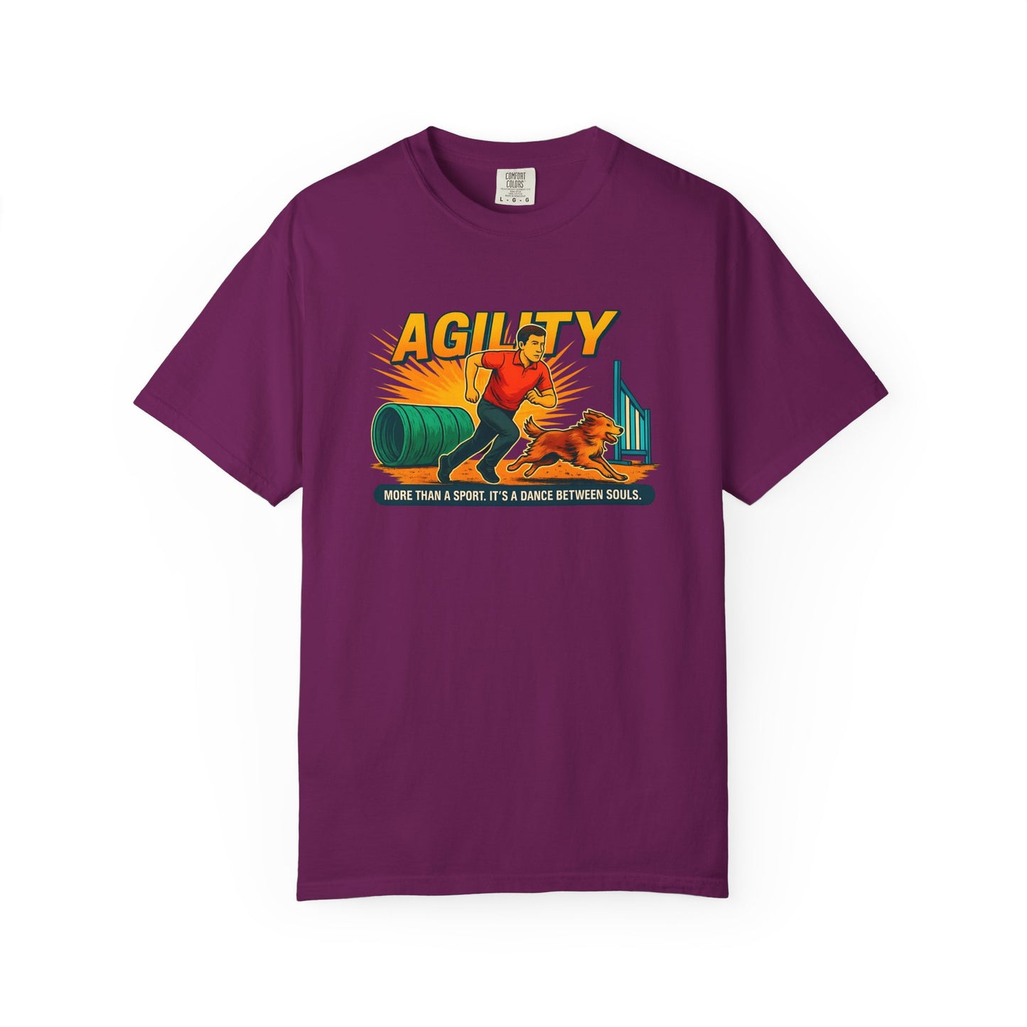 Agility Unisex Garment-Dyed T-Shirt - More Than a Sport, It's a Dance Between Souls