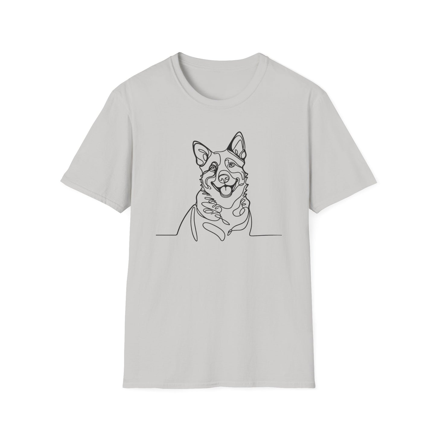 🖤 True Grit – Blue Heeler Line Art Tee