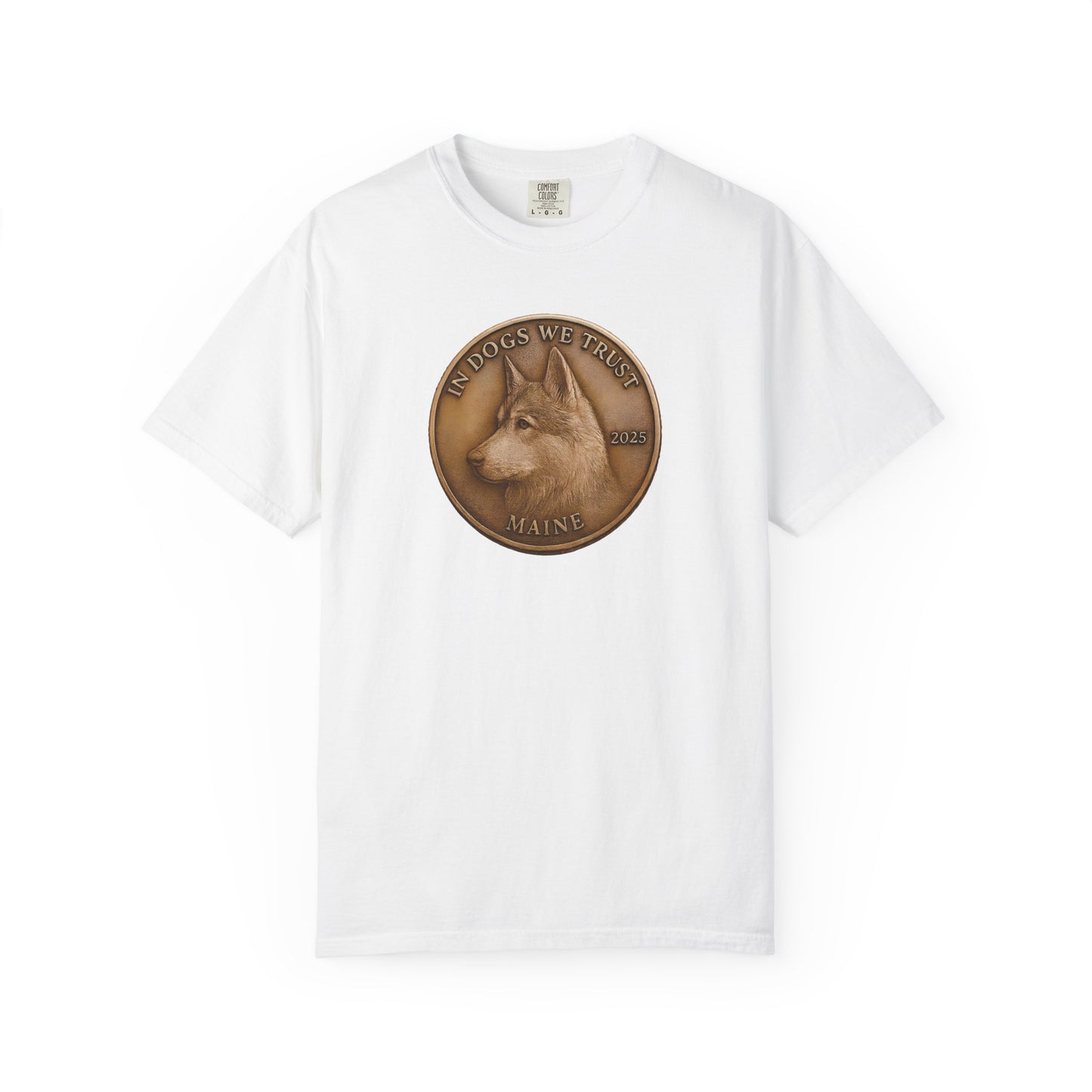 Maine State Coin T-Shirt Collection - Proud Dog Breed Illustrations