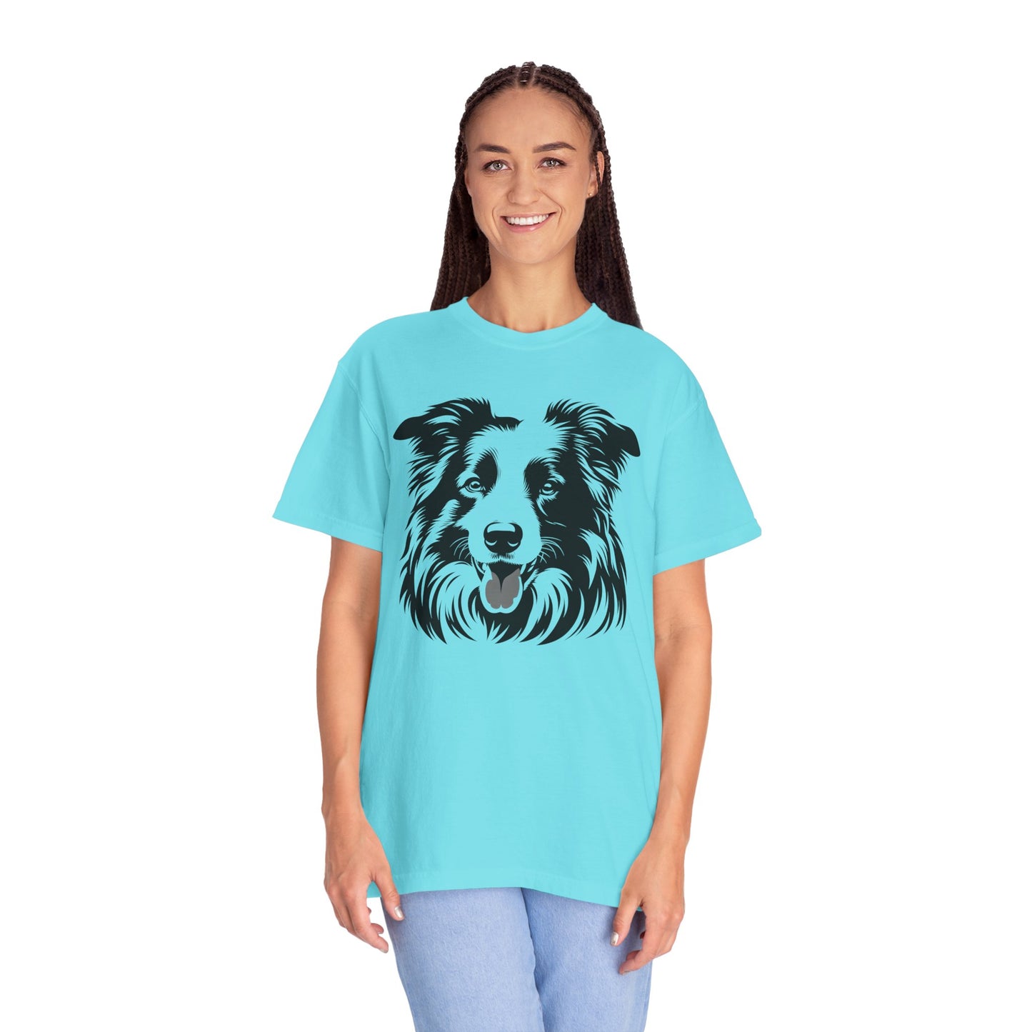 🖤 The Classic Collie – B/W Art Border Collie Tee - Perfect Gift for Dog Lovers
