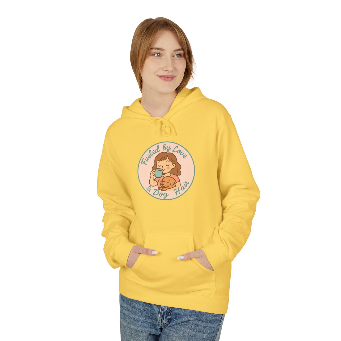 Hoodie for Dog Moms - Unisex Midweight Softstyle Fleece Hoodie