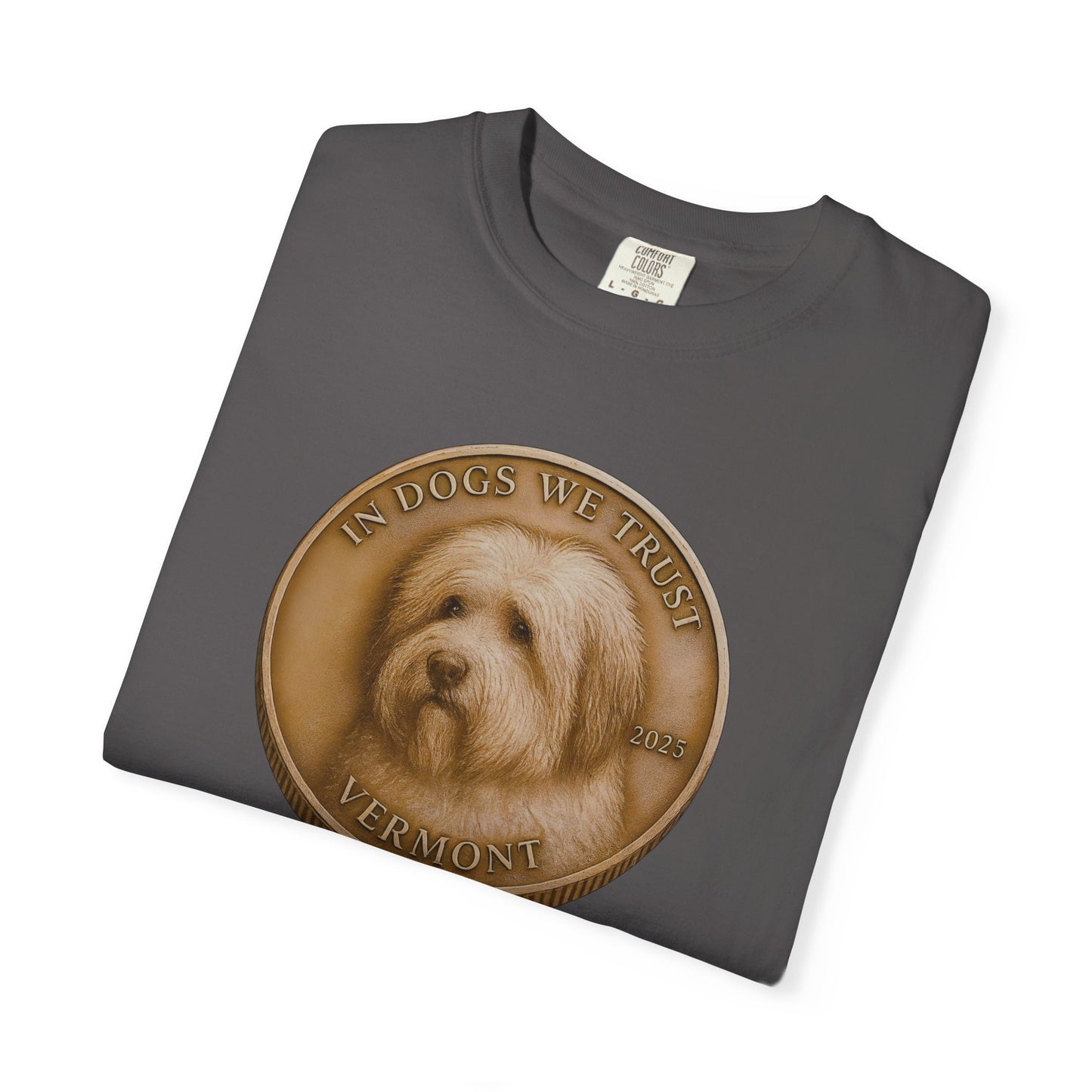 Vermont State Coin T-Shirt Collection - Proud Dog Breed Illustrations