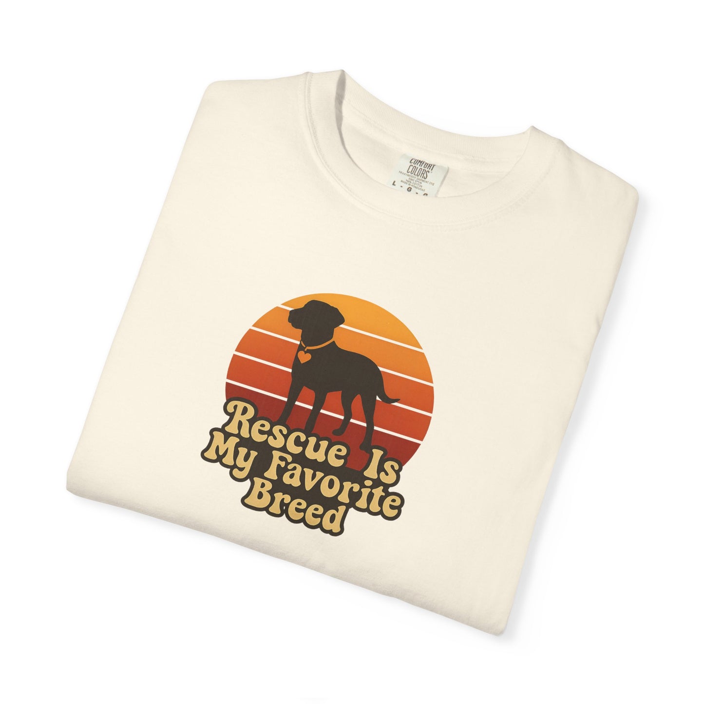 Rescue Dog Lover T-Shirt, Unisex Garment-Dyed Tee, Pet Adoption Shirt, Animal Rescue Apparel, Gift for Dog Owners, Animal Lover Gift