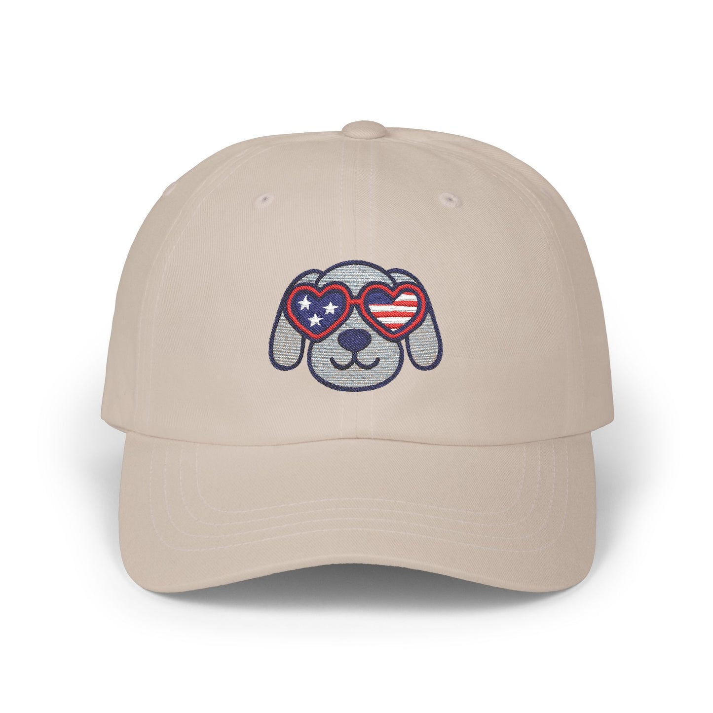 Patriotic Dog Dad Cap – Adjustable Baseball Hat for Animal Lovers, Summer Festivals, Father's Day, Fourth of July, Casual Wear