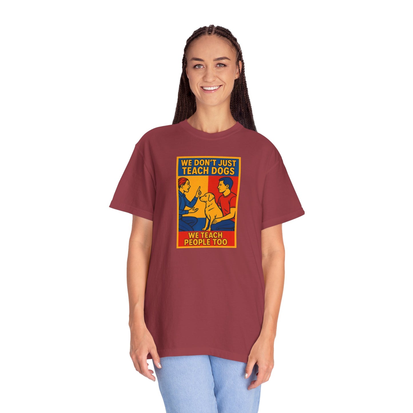 Teach Love Unisex T-shirt | Dog Training Humor Tee, Pet Lover Gift, Casual Wear, Funny Animal Shirt, Teacher Appreciation