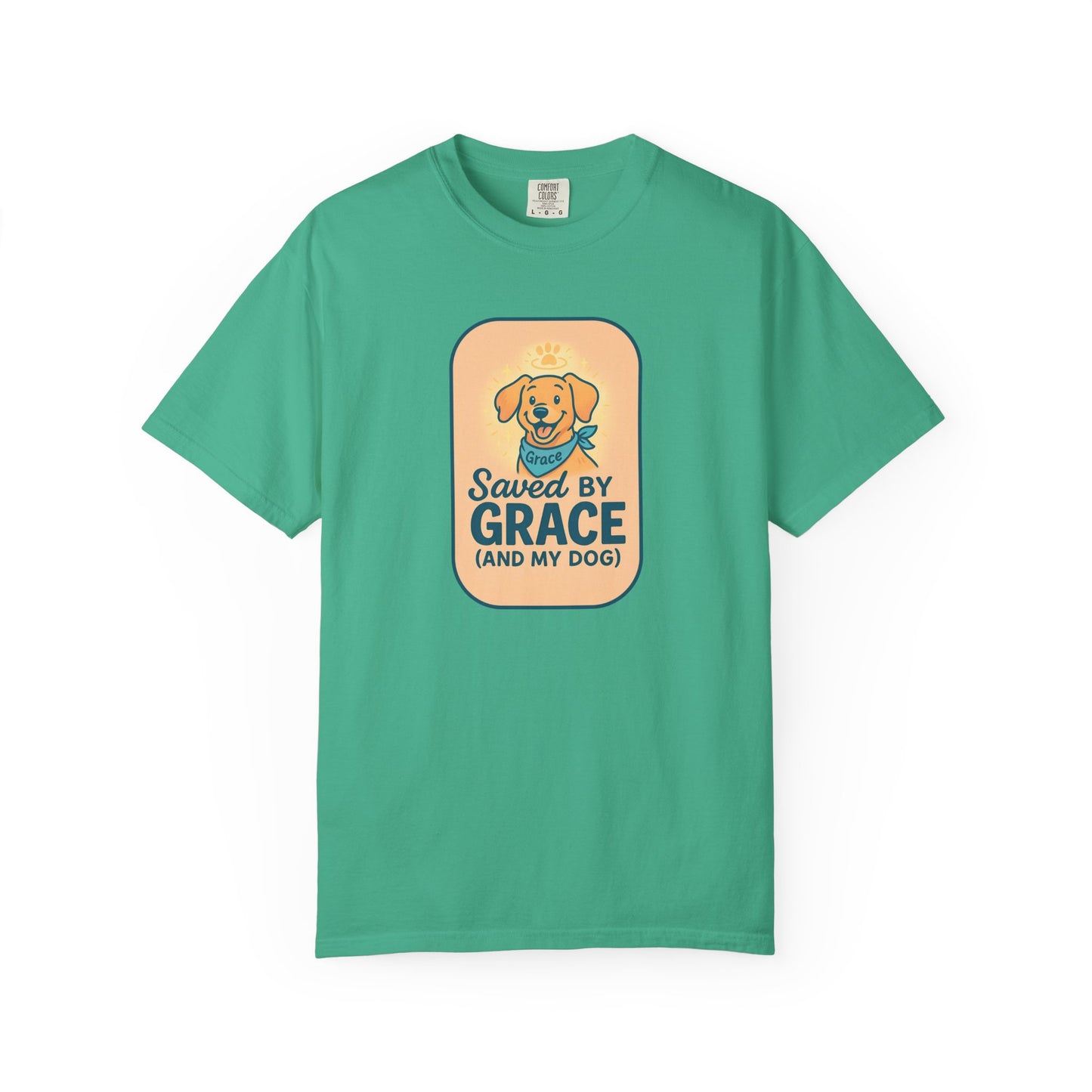 Dog Lover's Saved by Grace T-Shirt, Pet Lover Gift, Casual Tee, Birthday, Dog Adoption, Unisex Fashion, Cute Animal Shirt