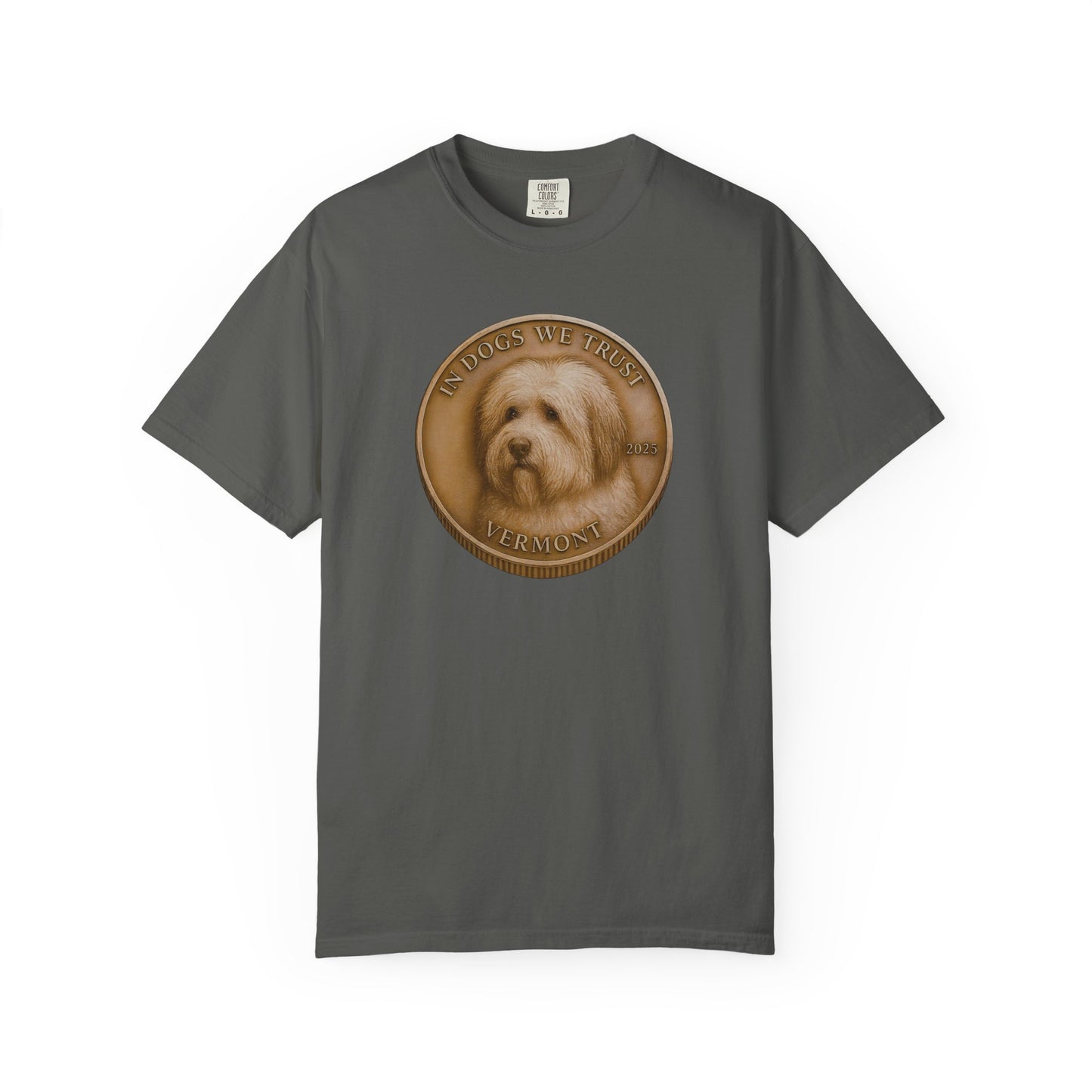 Vermont State Coin T-Shirt Collection - Proud Dog Breed Illustrations