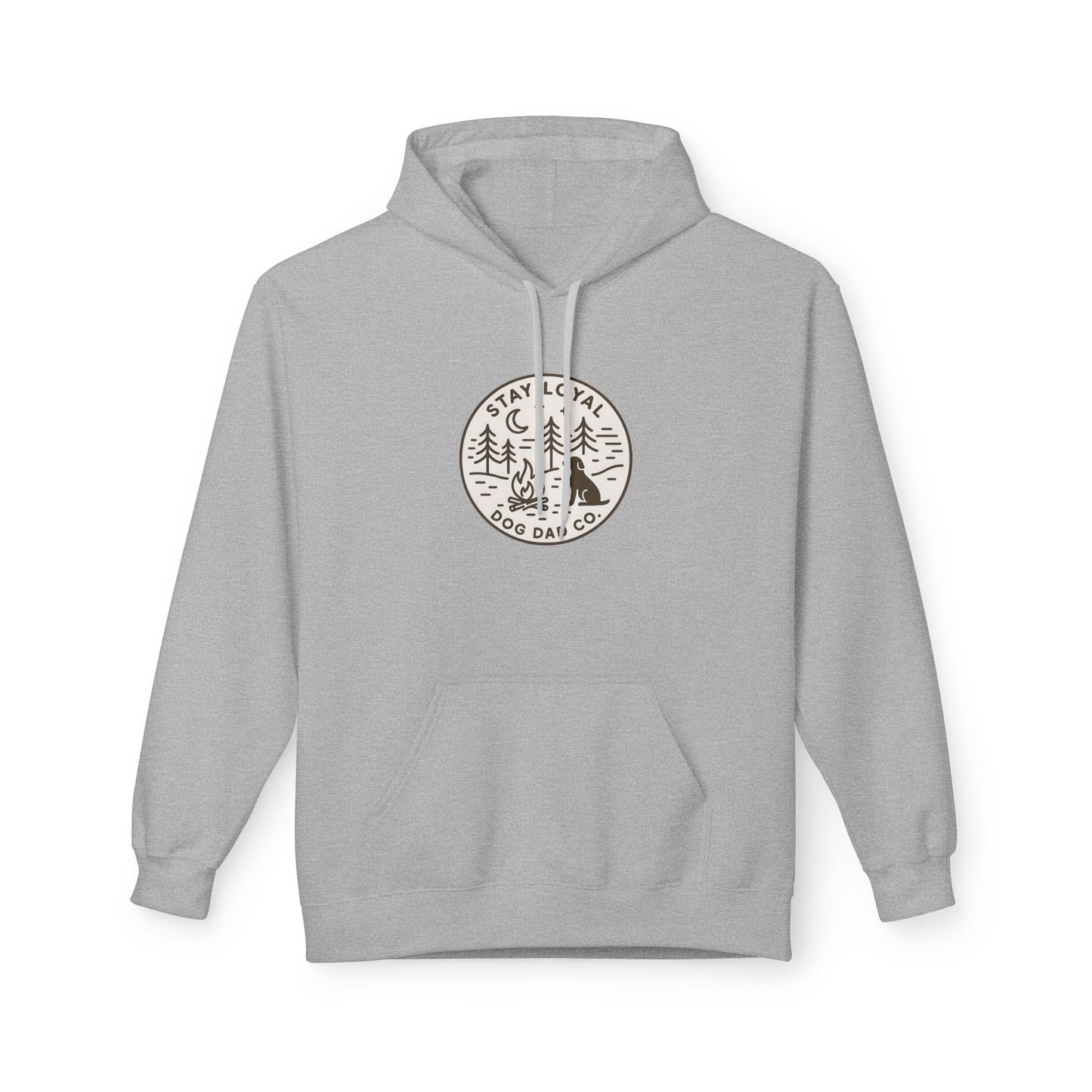 Dog Dad Fleece Hoodie, Unisex Softstyle Hooded Sweatshirt, Perfect Gift for Dog Lovers, Comfortable and Stylish