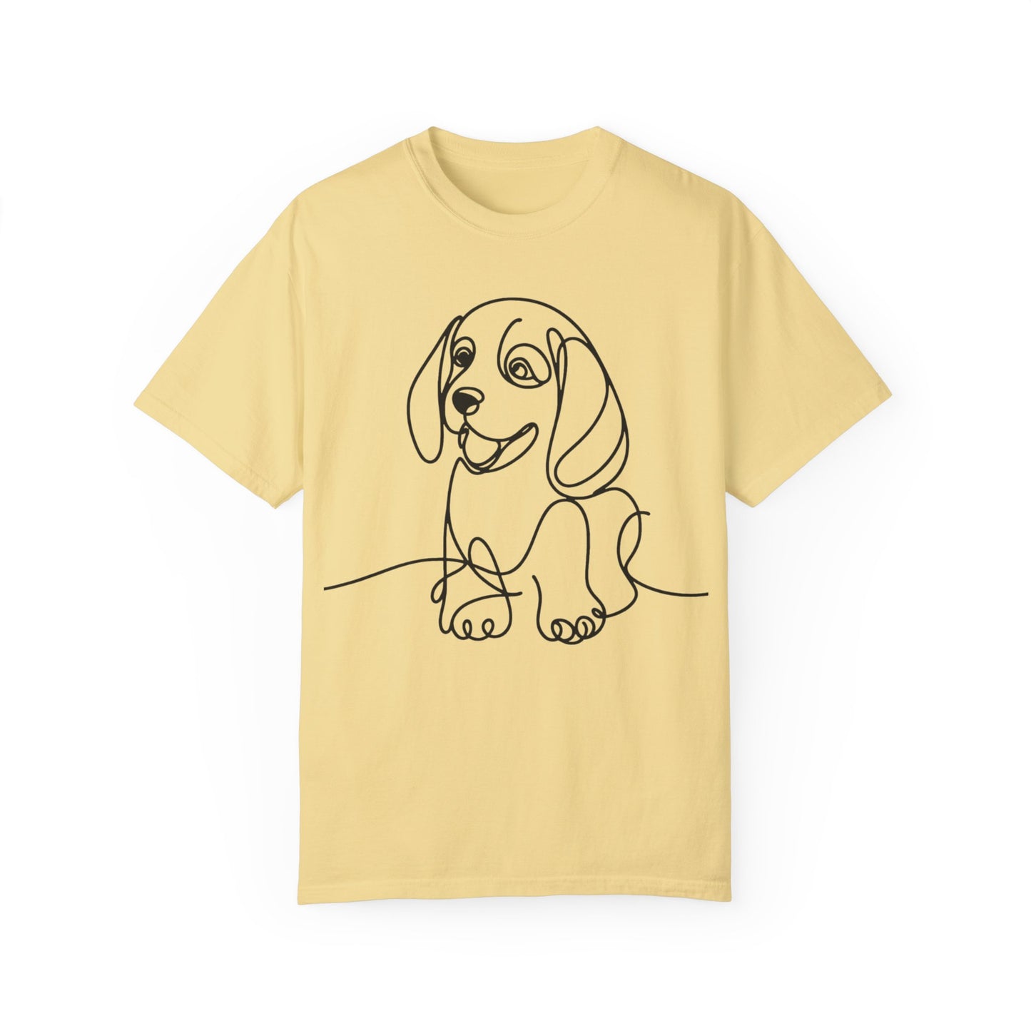 I๐ถ Nose First โ Minimalist Beagle Line Art Tee - Cute Dog Line Art Unisex T-Shirt