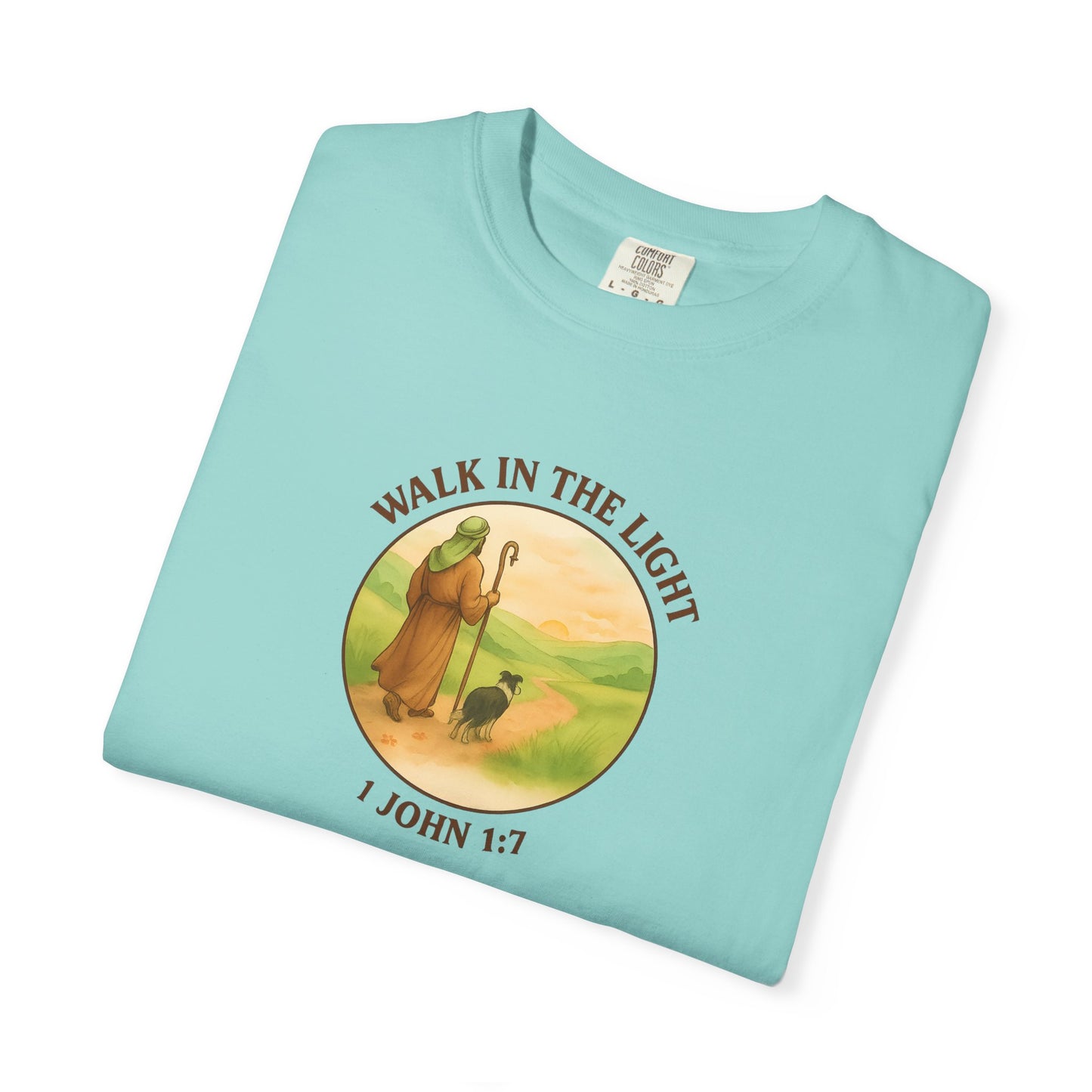 Walk in the light T-Shirt, Casual Fashion Tee, Motivational Gift, Unisex Graphic Tee, Perfect for Gifts and Celebrations