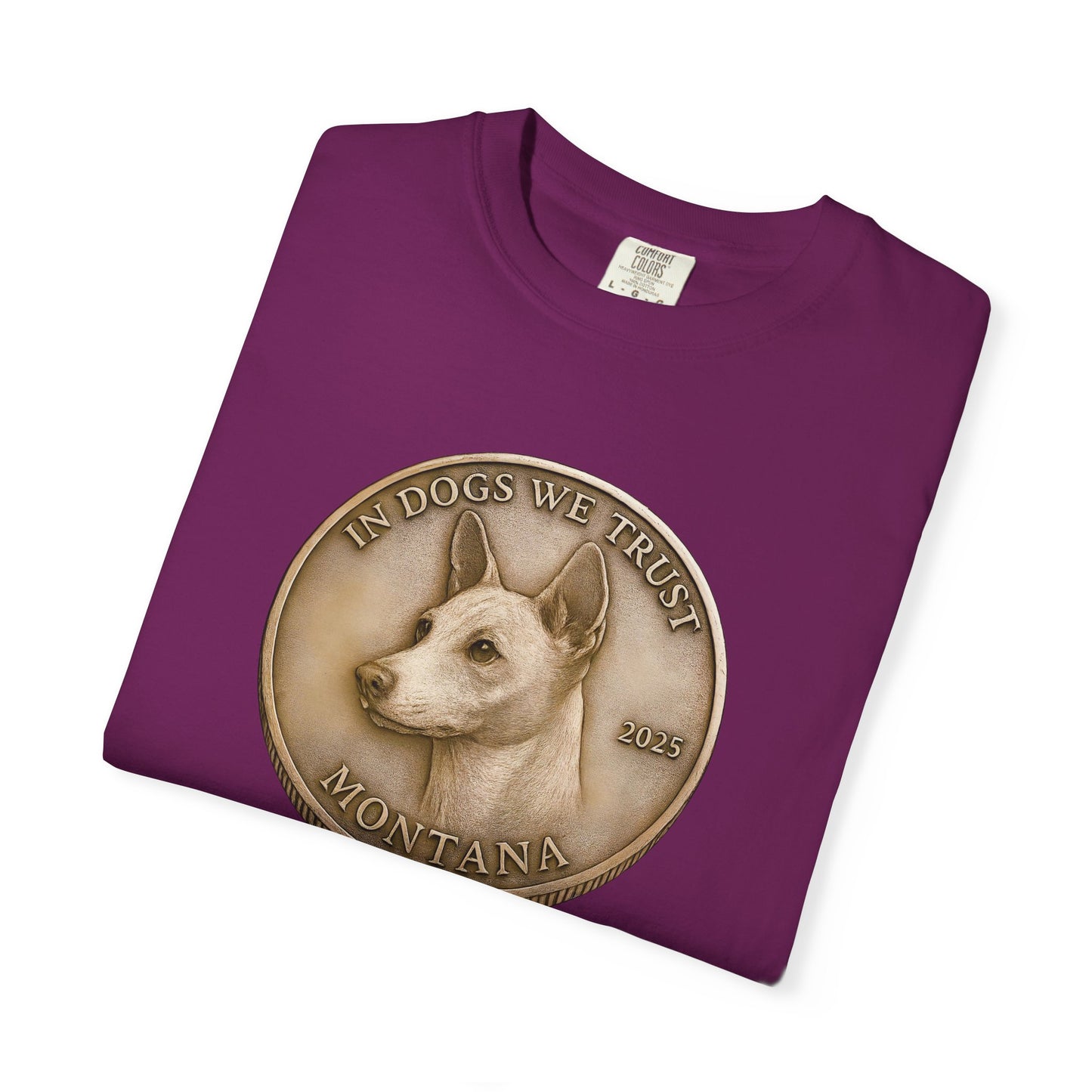 Montana State Coin T-Shirt Collection - Proud Dog Breed Illustrations