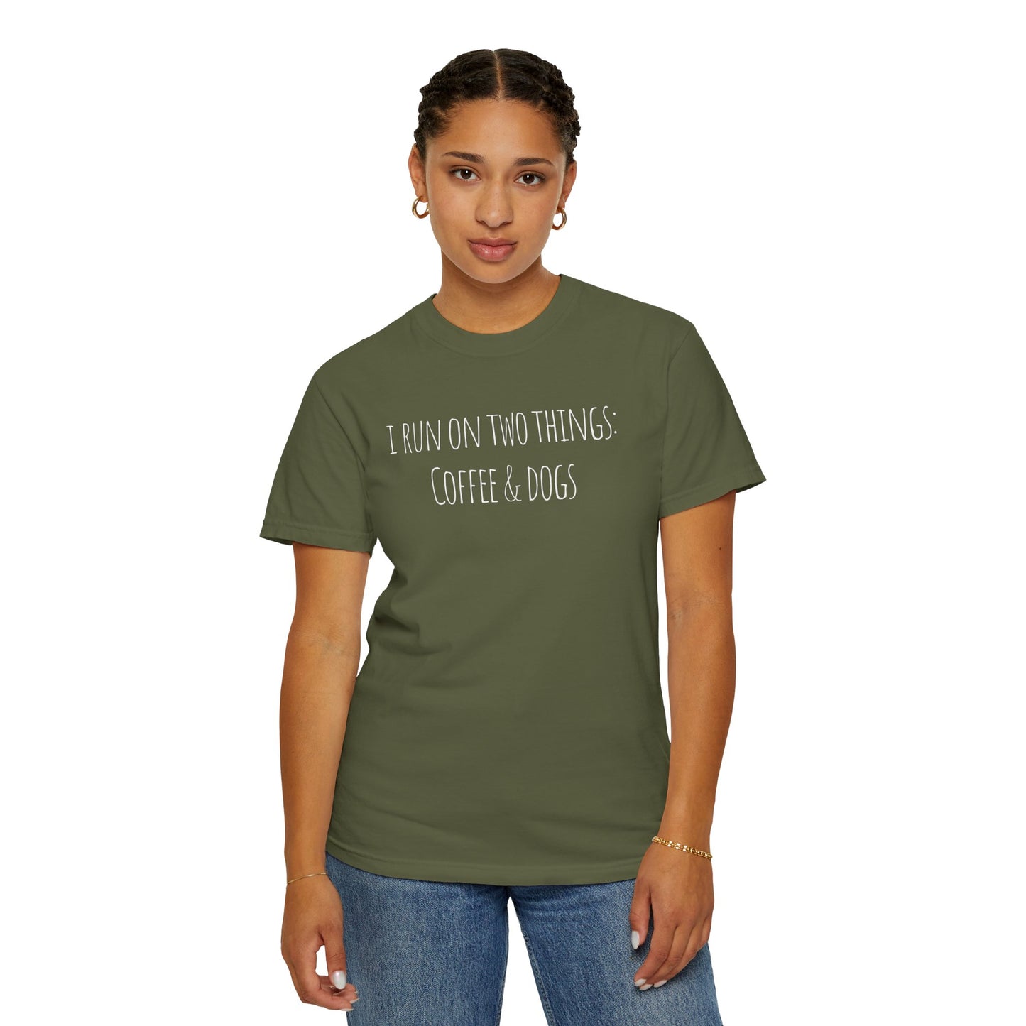 Coffee & Dogs Unisex T-Shirt - Casual Graphic Tee for Dog Lovers