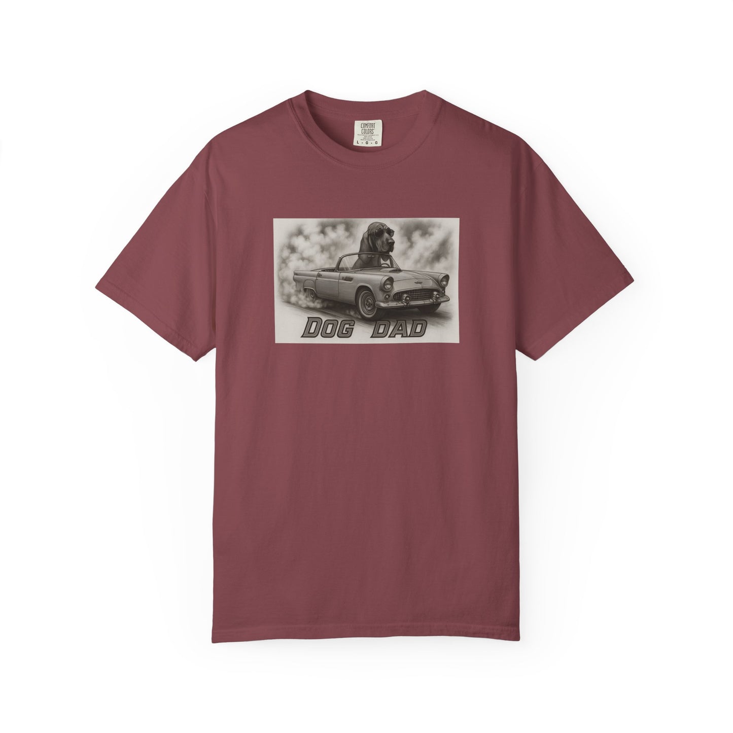 Dog Dad - Bloodhound - Cool Dogs in Cool Cars T-Shirt Collection | Funny Dog Lover Apparel for Men