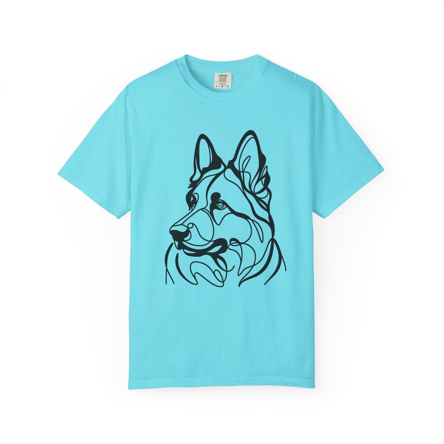 Unisex T-shirt German Shepard Line Art