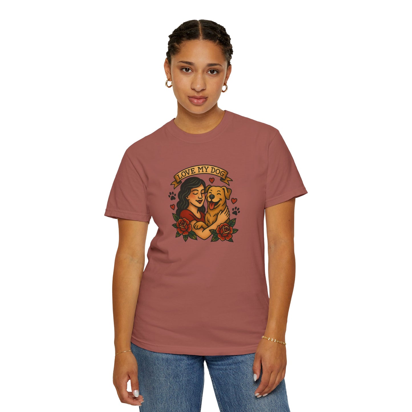 Love My Dog T-Shirt, Cute Dog Lover Tee, Pet Owner Gift, Adoption Awareness Shirt, Casual Everyday Wear