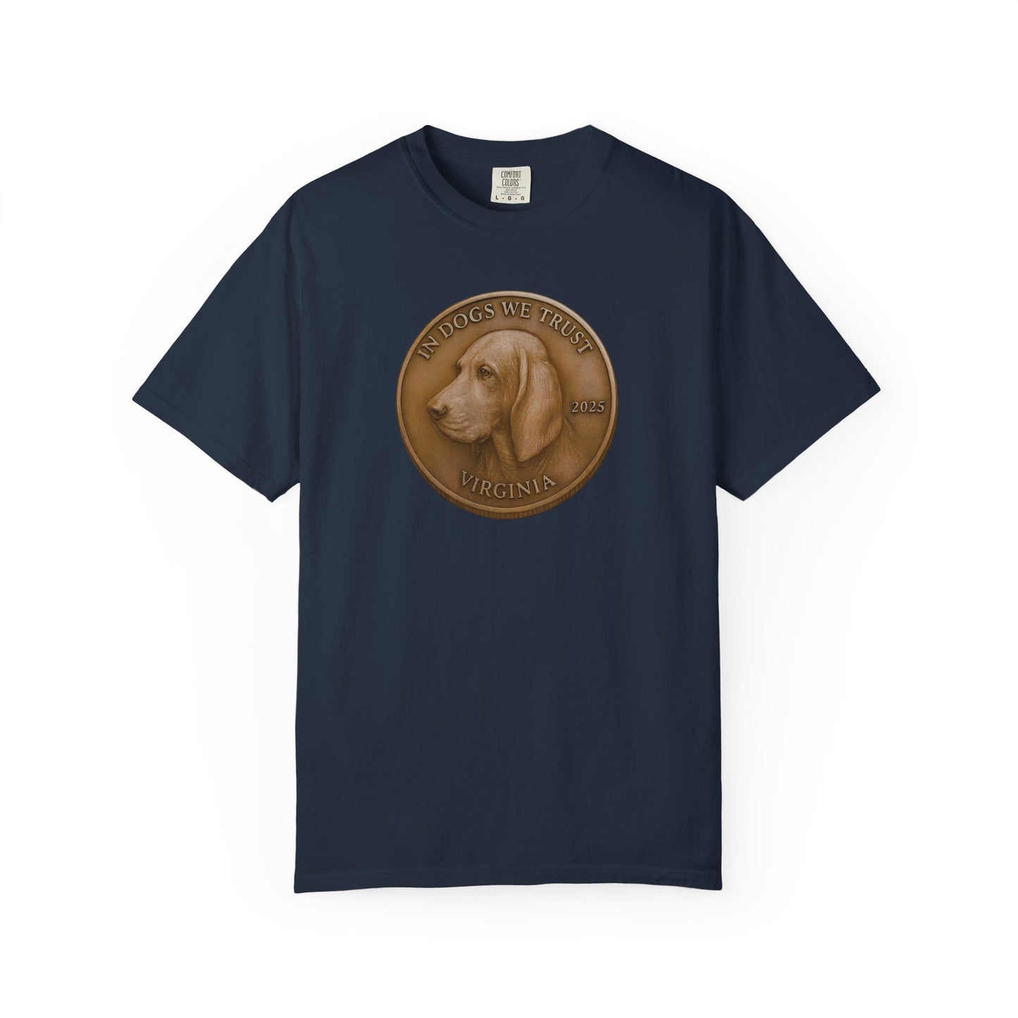 Virginia State Coin T-Shirt Collection - Proud Dog Breed Illustrations