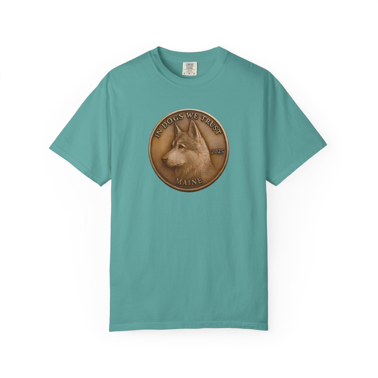 Maine State Coin T-Shirt Collection - Proud Dog Breed Illustrations