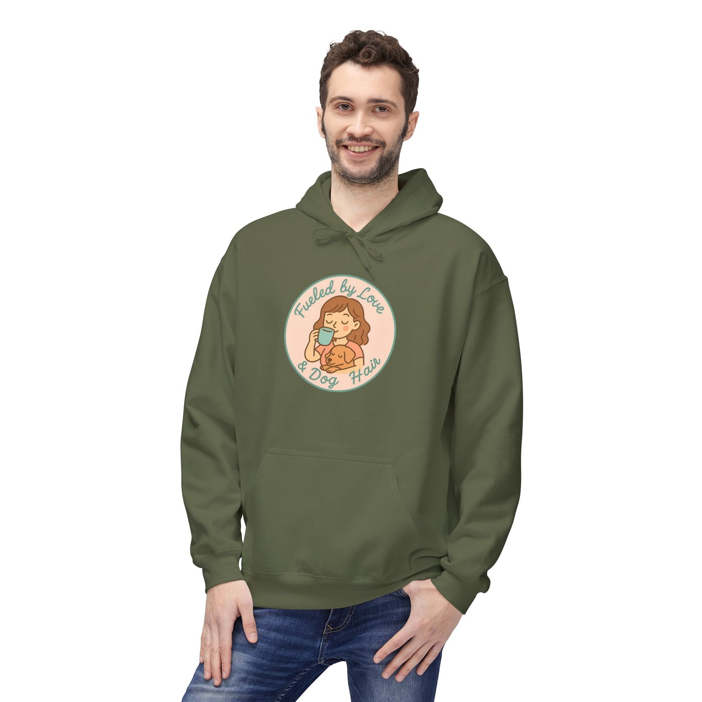 Hoodie for Dog Moms - Unisex Midweight Softstyle Fleece Hoodie