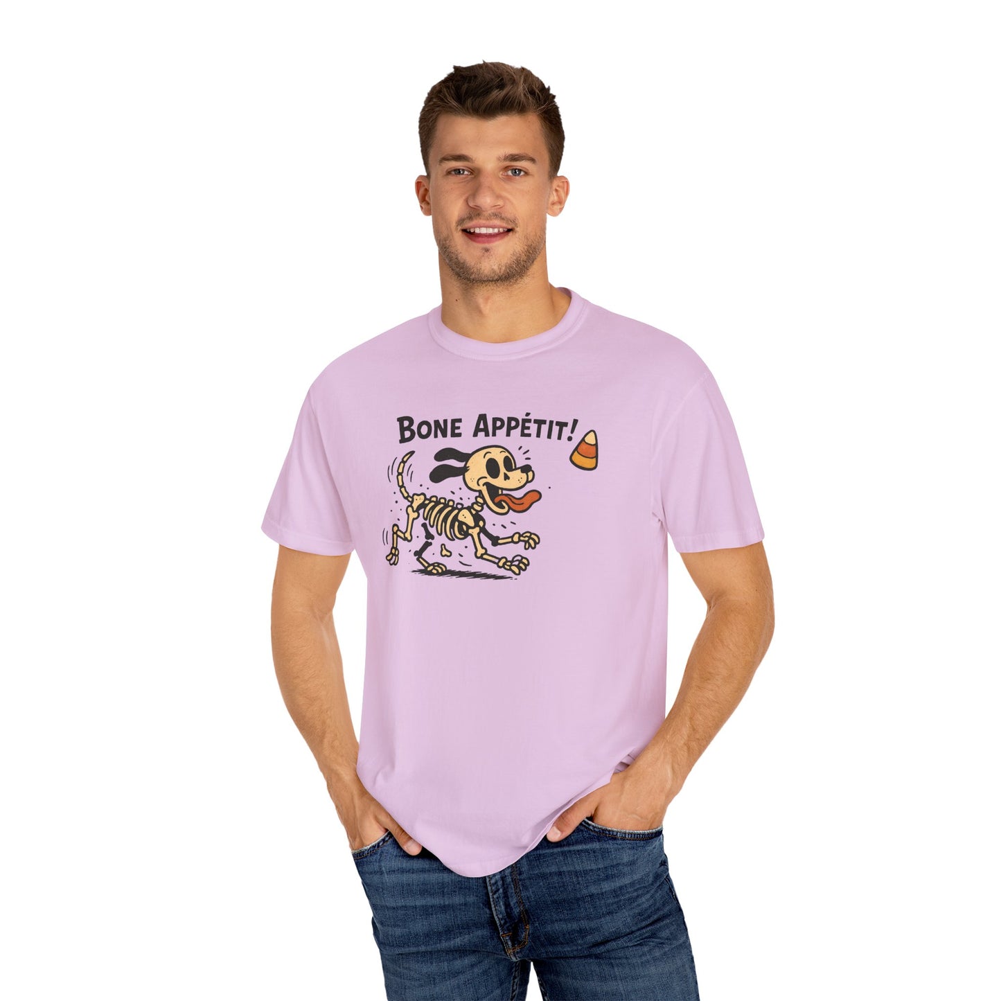 Funny Dog Skeleton T-shirt, Halloween Humor Shirt, Gift for Pet Lovers, Casual Tee, Unisex Vintage Style