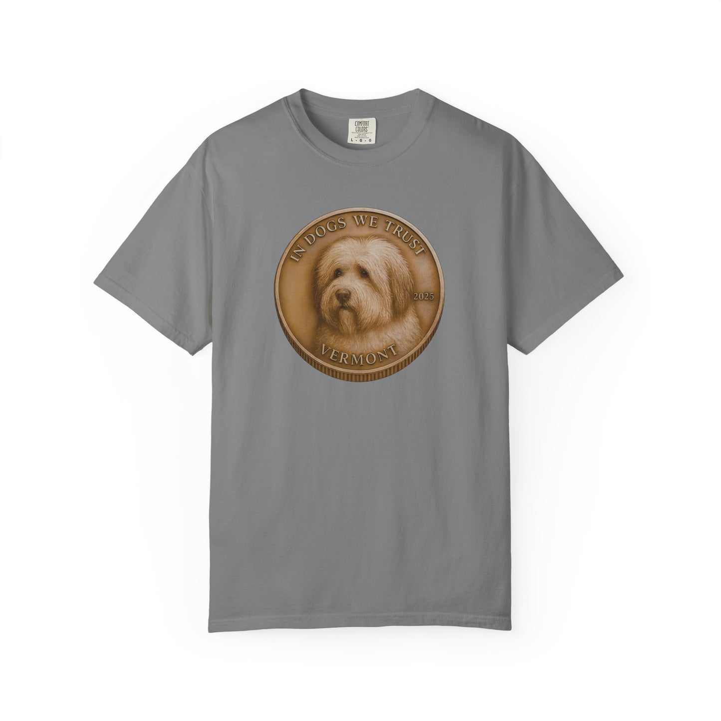 Vermont State Coin T-Shirt Collection - Proud Dog Breed Illustrations
