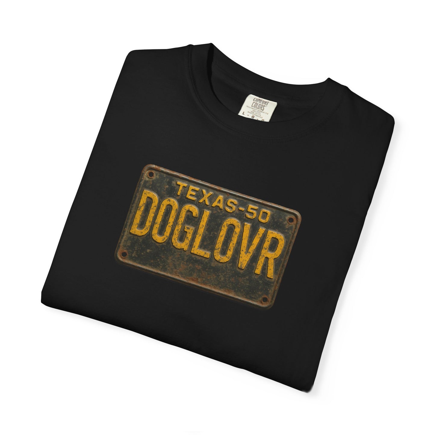 Vintage Texas DOGLOVR State License Plate T-Shirt