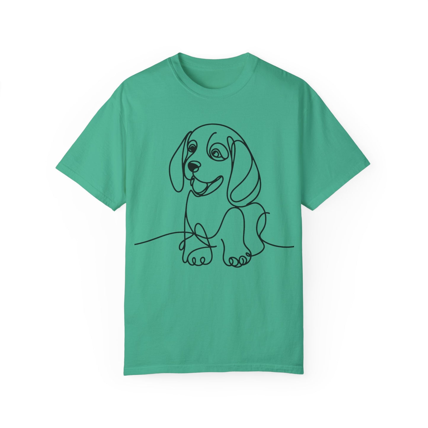 I๐ถ Nose First โ Minimalist Beagle Line Art Tee - Cute Dog Line Art Unisex T-Shirt