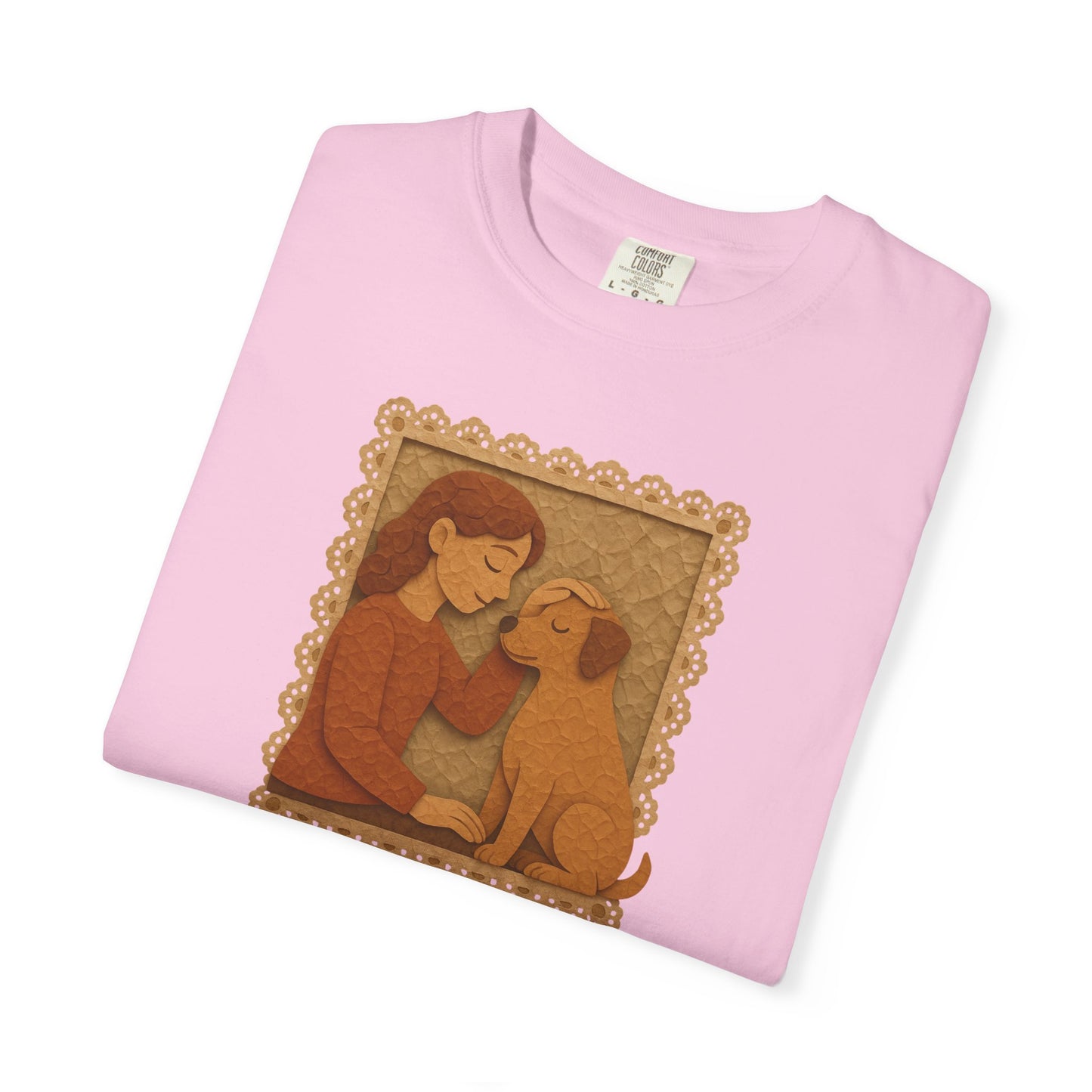 Dog Mom T-shirt - Unisex Garment-Dyed Tee for Dog Lovers