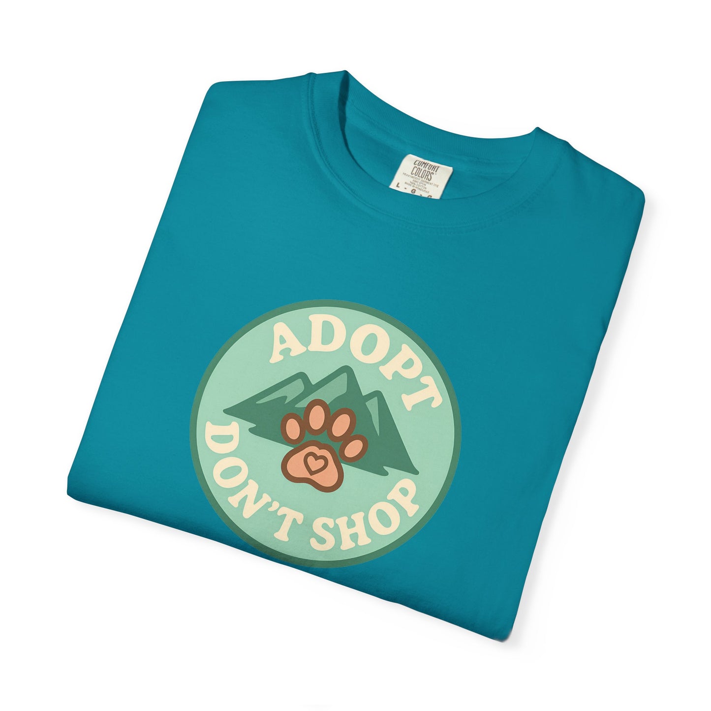 Adopt Don't Shop T-shirt, Unisex Tee, Animal Lover Gift, Pet Adoption Awareness, Casual Wear, Eco-Friendly Fashion, Dog Mom Shirt