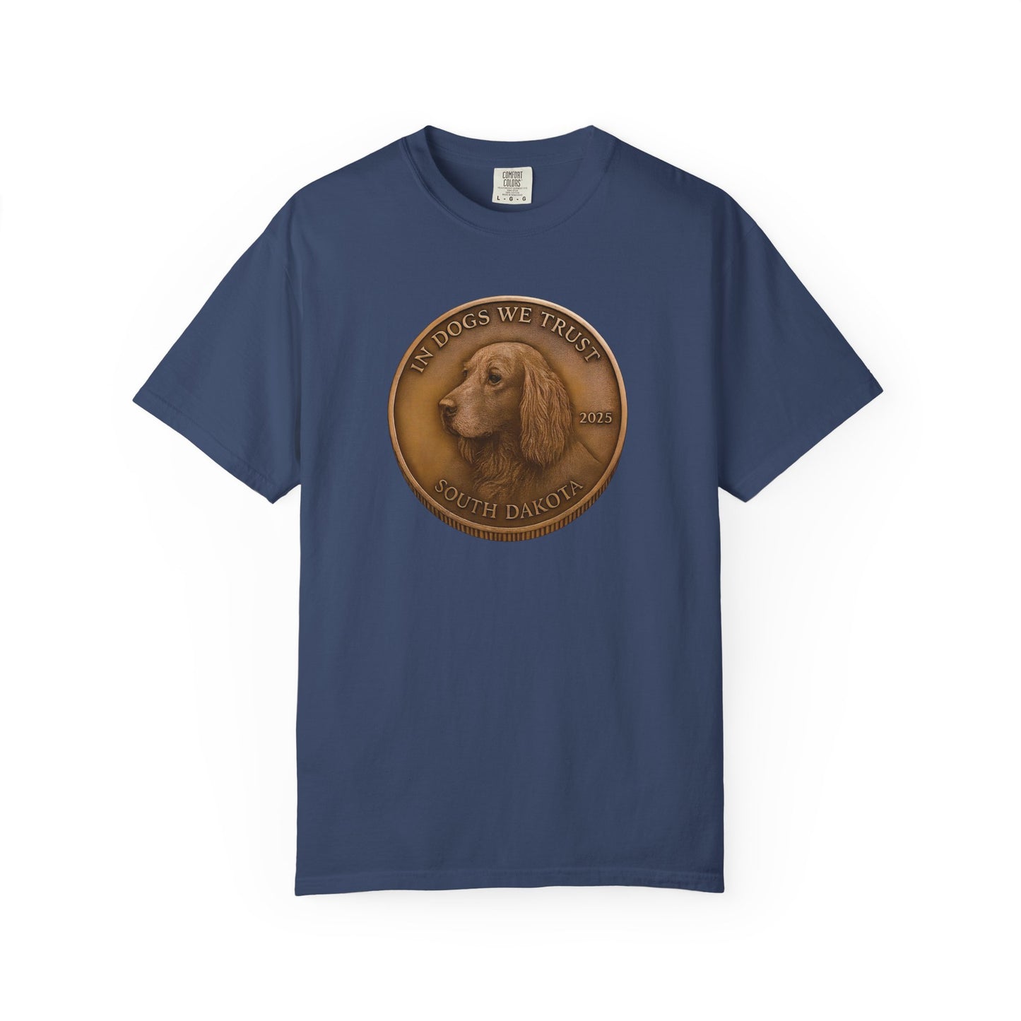 South Dakota State Coin T-Shirt Collection - Proud Dog Breed Illustrations